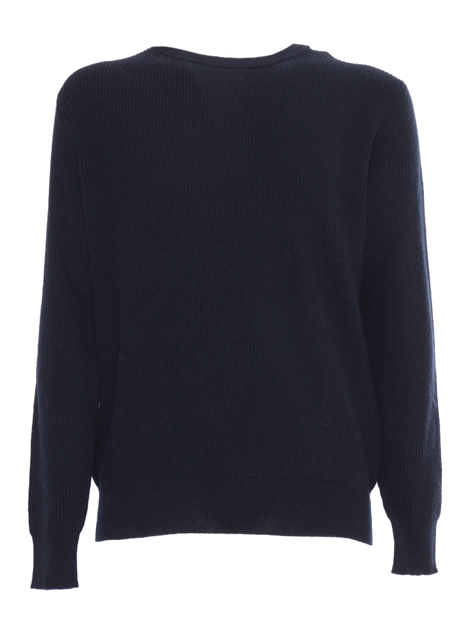 Shop Ballantyne R Neck Pullover In Blue