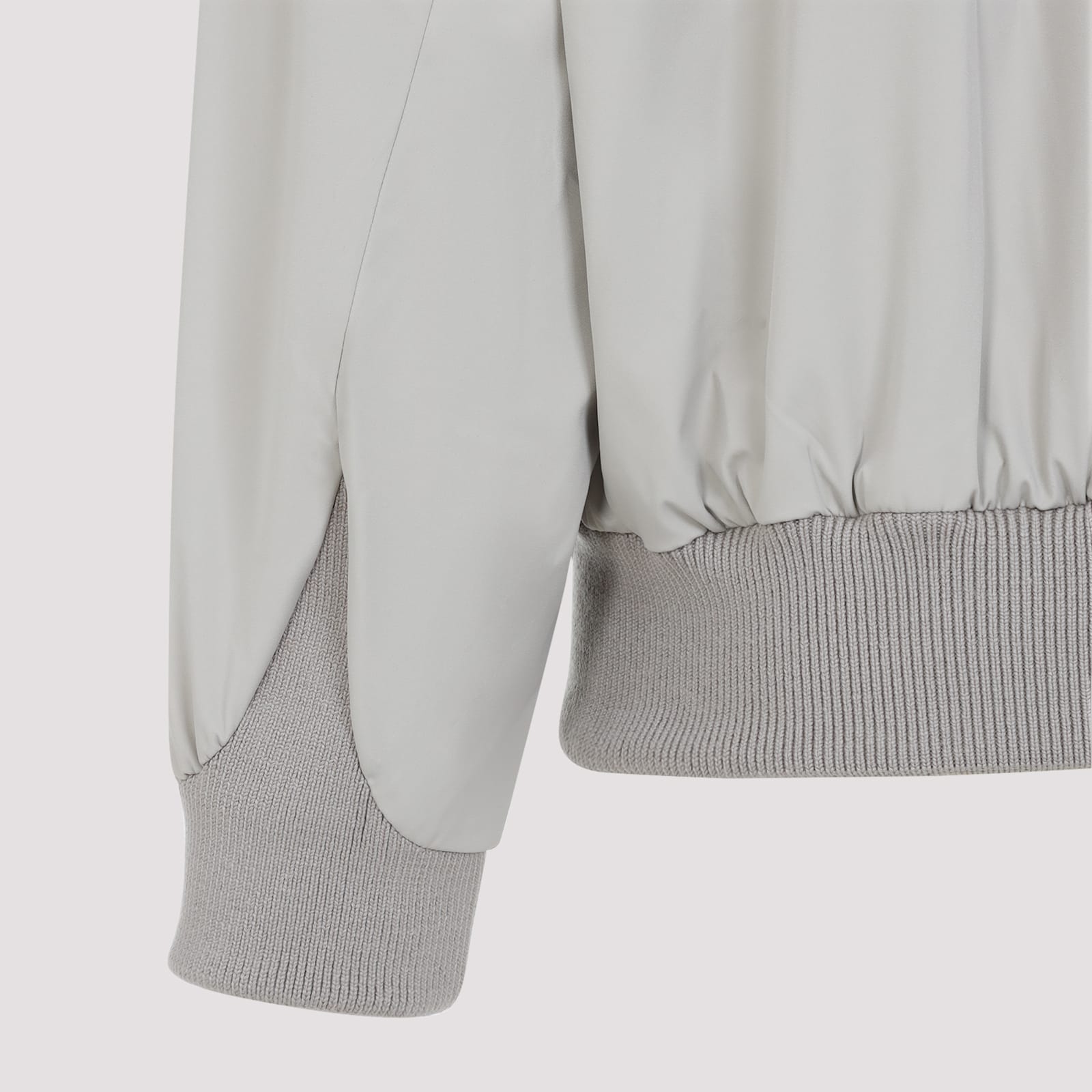 Fear Of God Cement Grey High Neck Track Jacket In Gray
