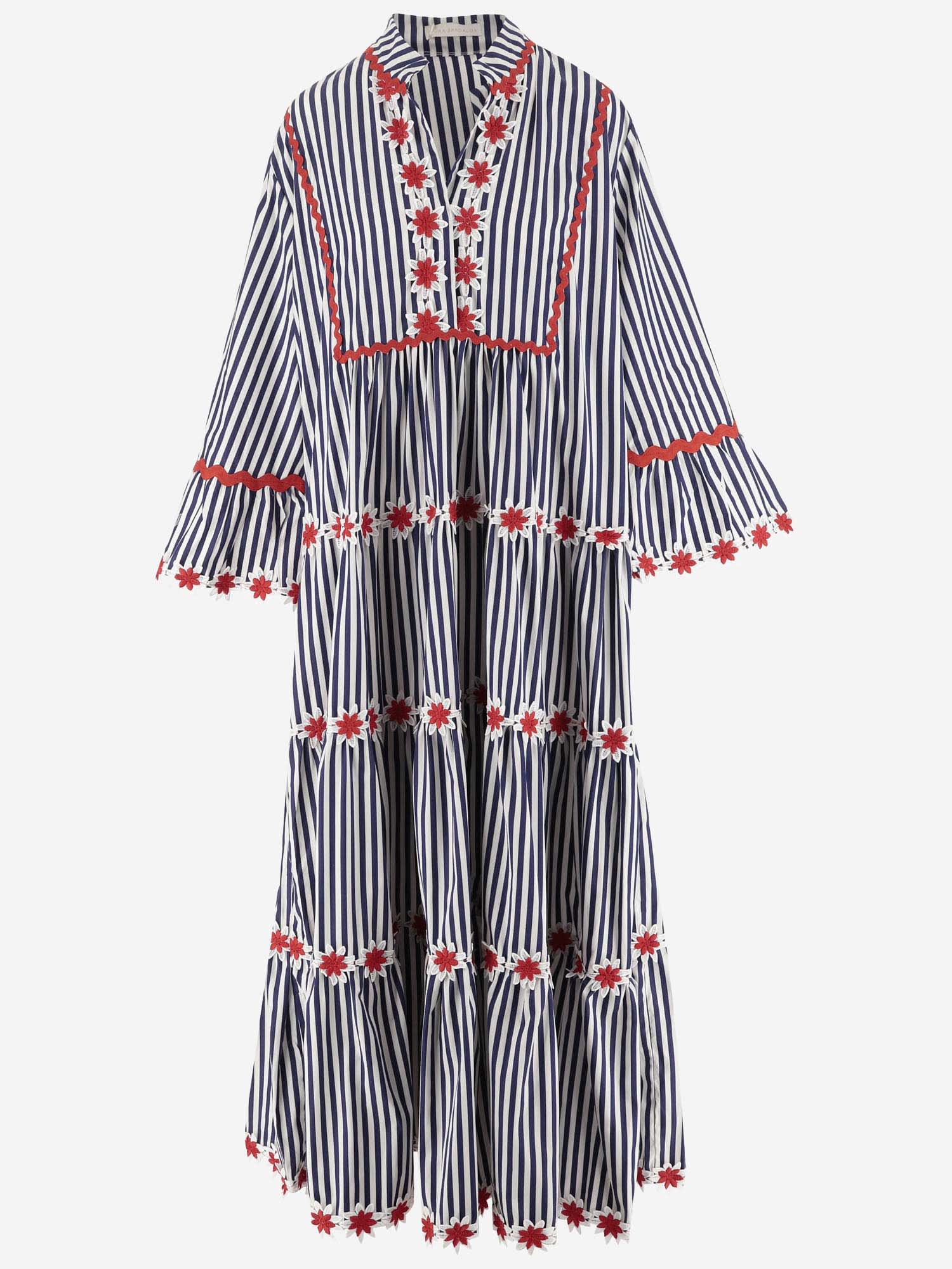 Striped Cotton Maxi Dress