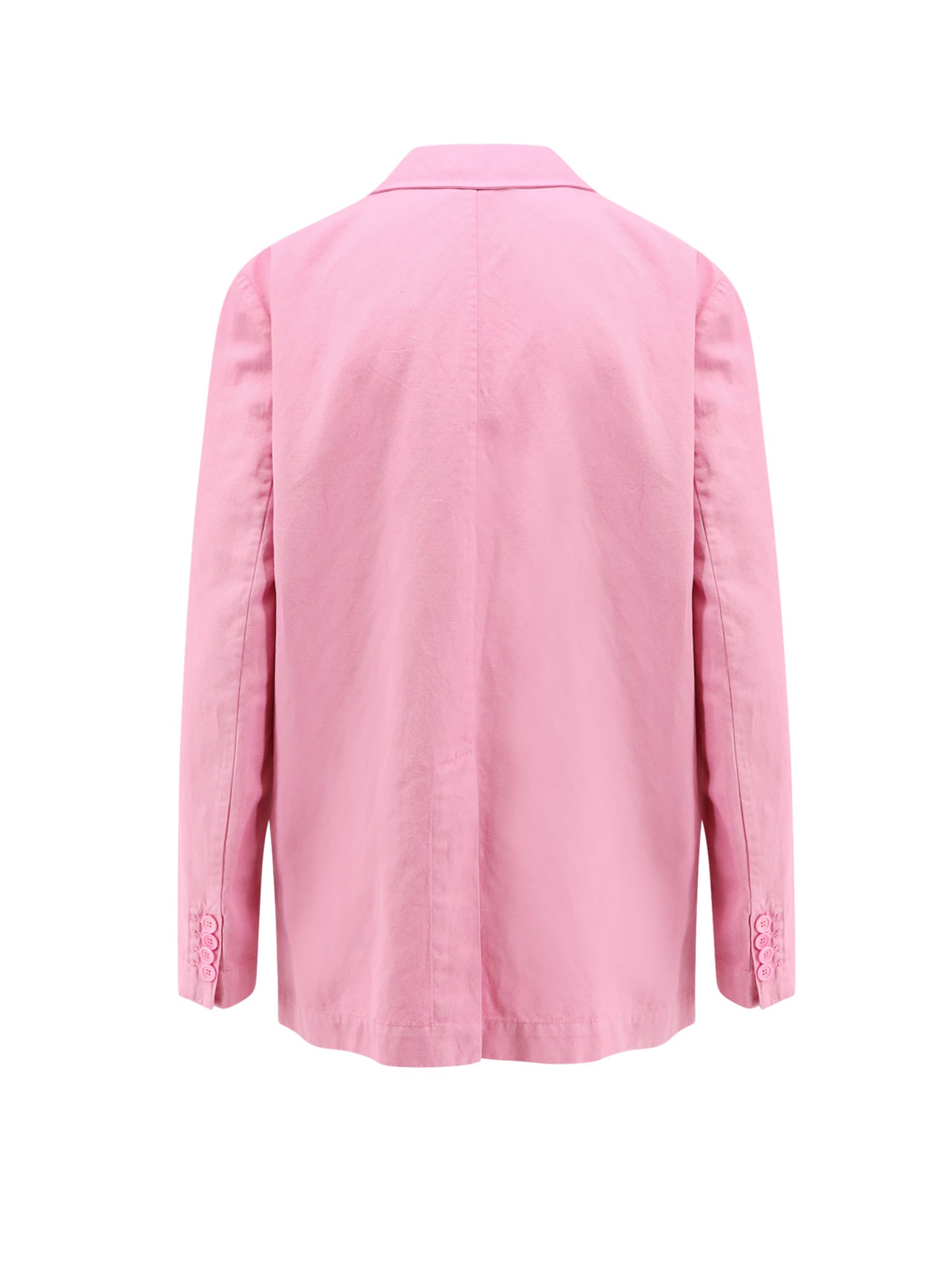 Aspesi Double Breasted Long Sleeve Blazer In Pink