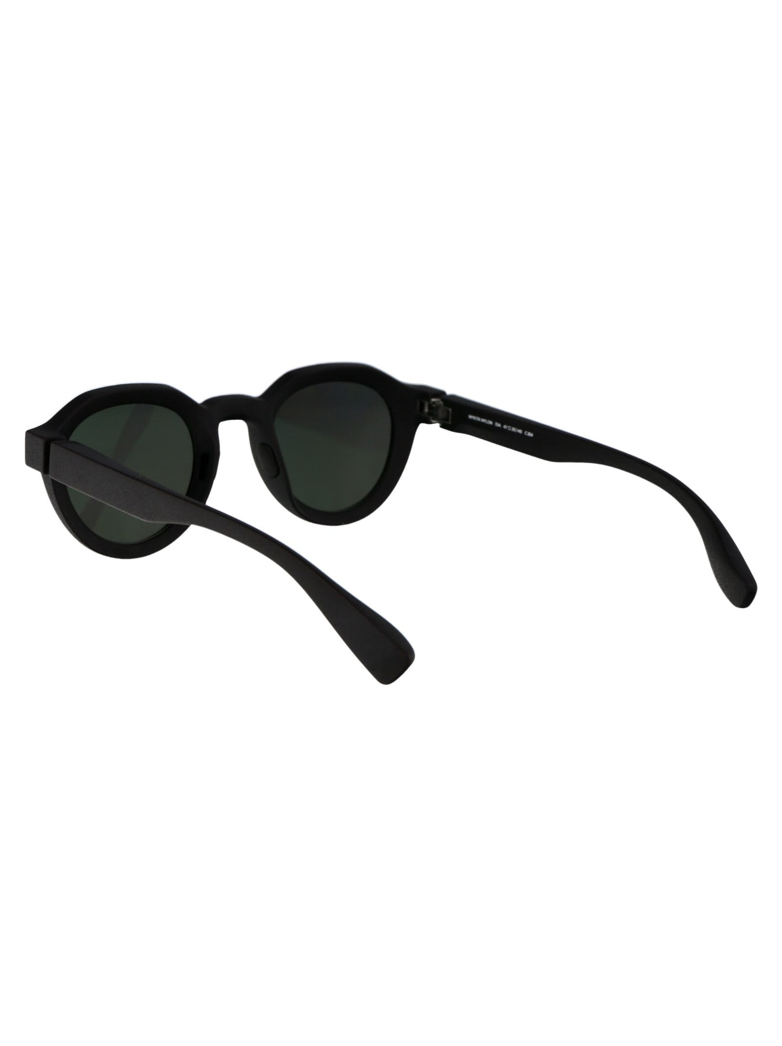 Shop Mykita Dia Sunglasses In 354 Md1-pitch Black Dark Grey Solid