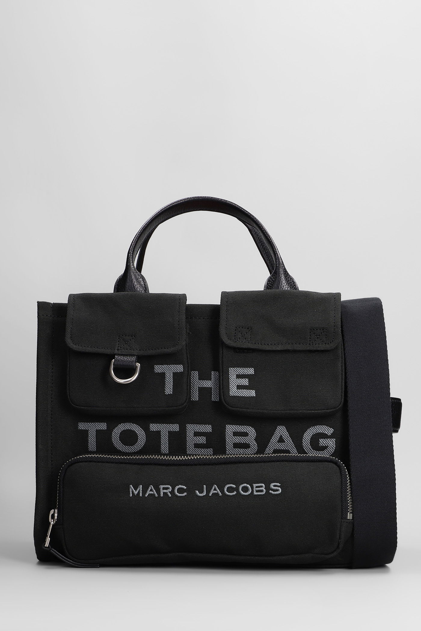 The Medium Tote Tote In Black Cotton