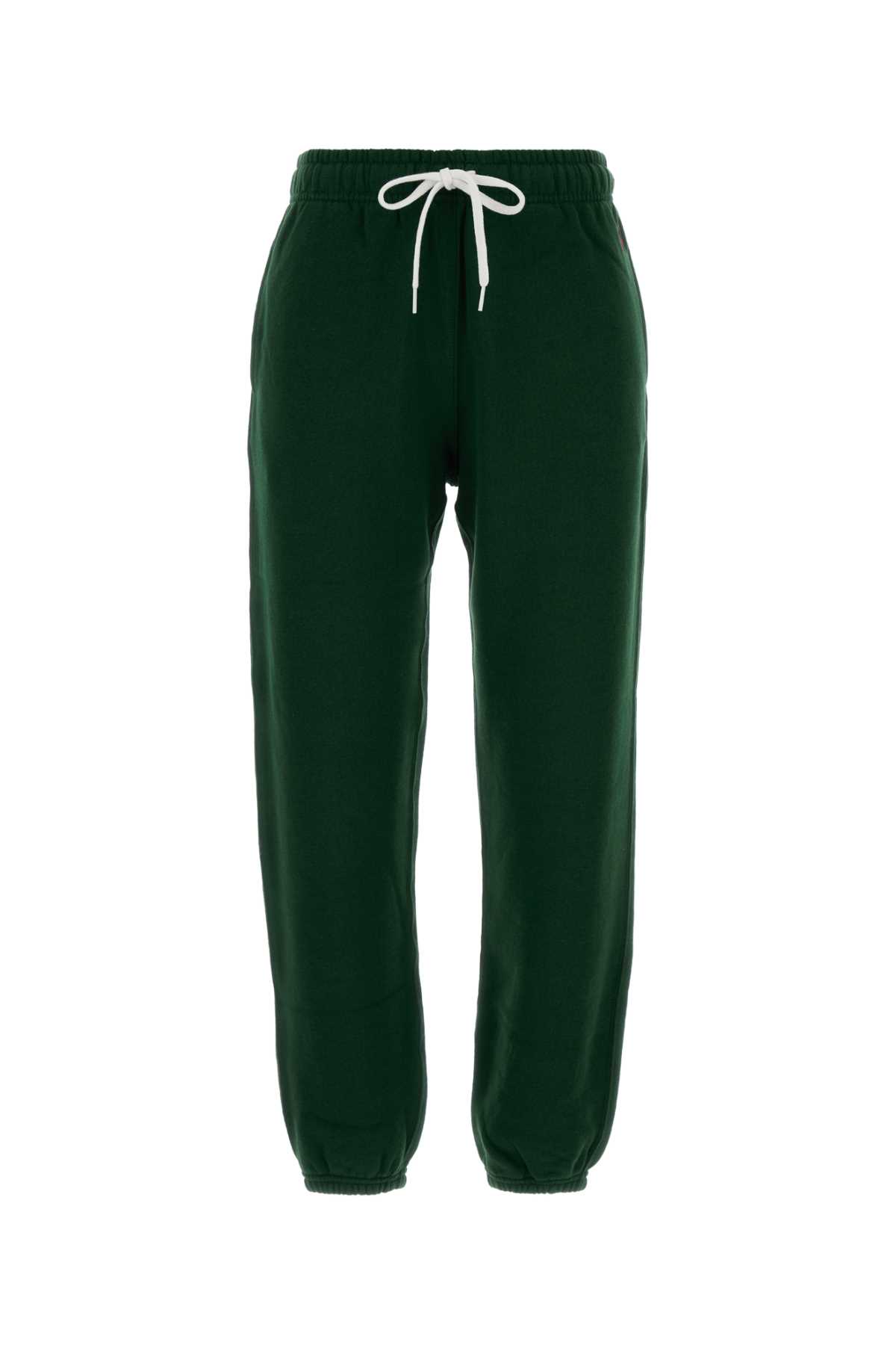 Polo Ralph Lauren Dark Green Cotton Blend Joggers In Multi