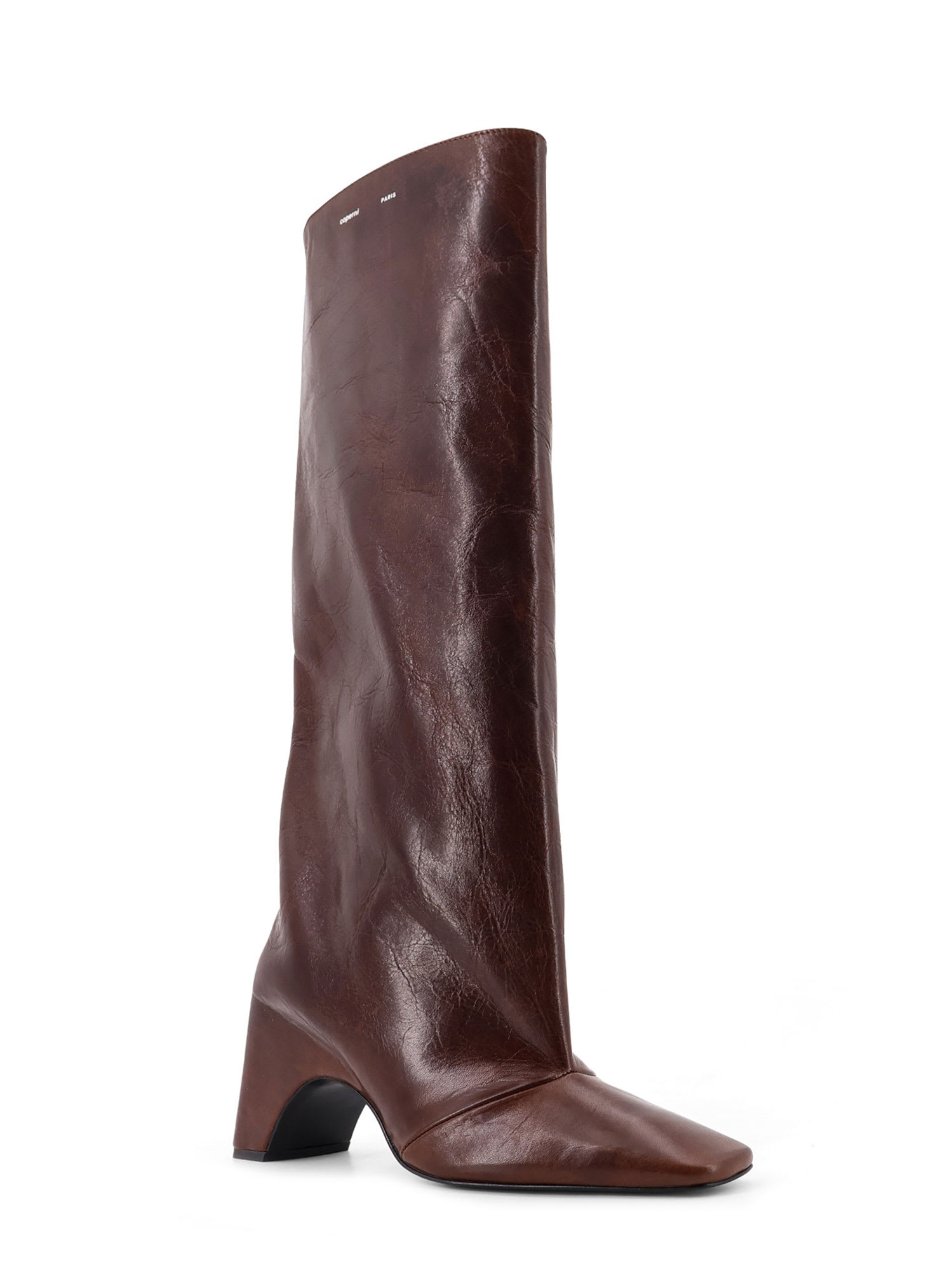 Coperni Women Bridget Leather Boots In Brown