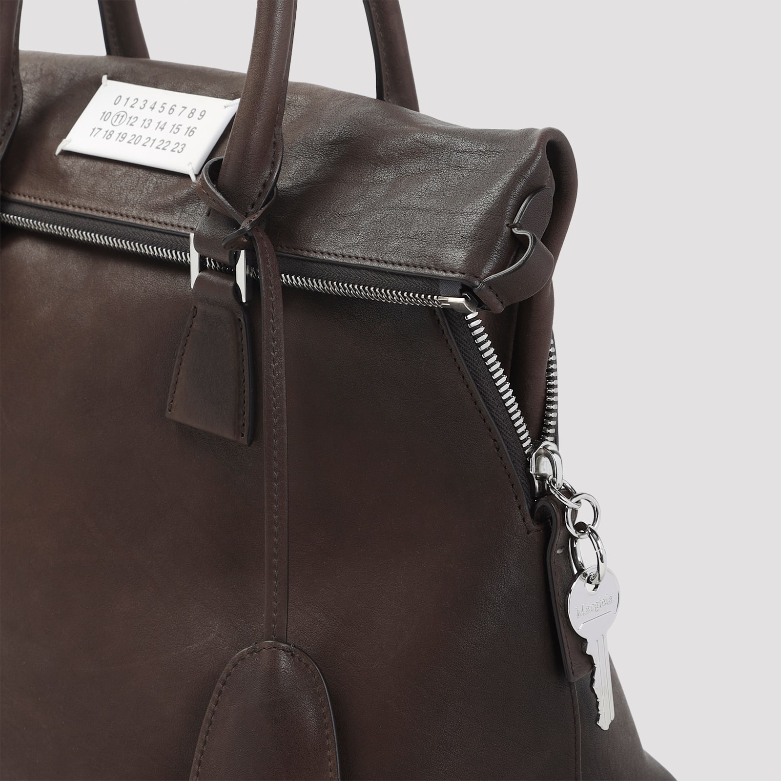 Maison Margiela 5ac Loved To Death M Handbag In Brown