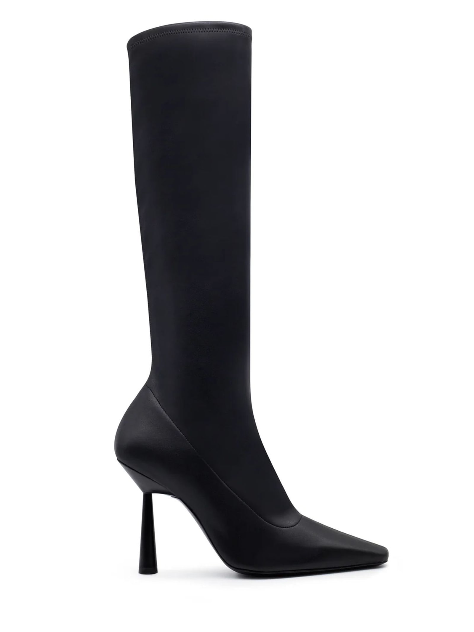 Ros 8 Soft Black Faux-leather Boot