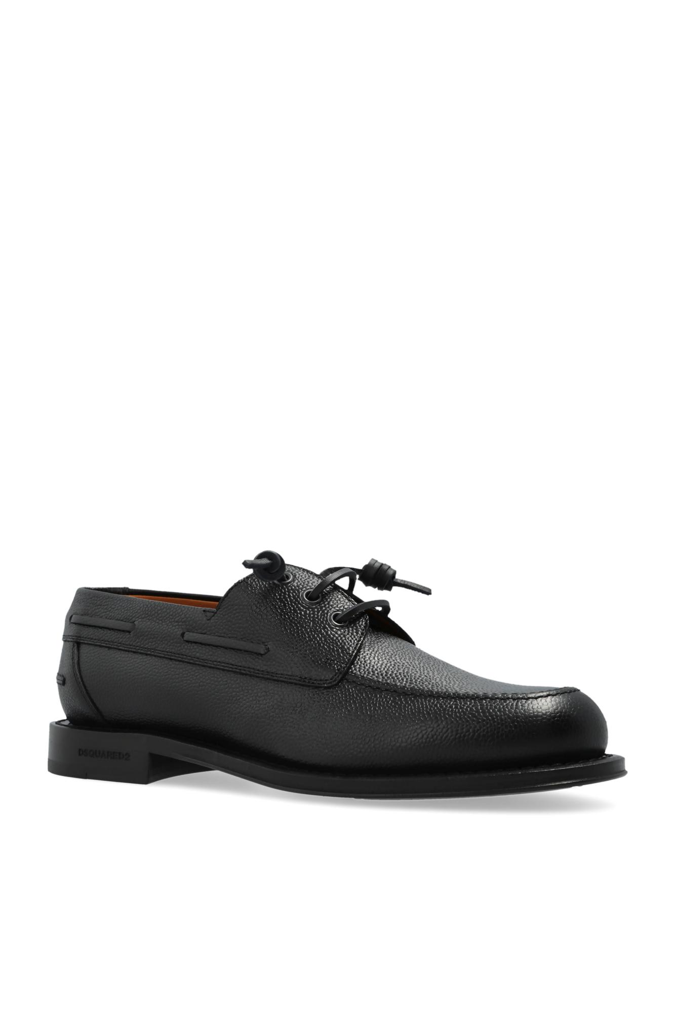 Dsquared2 Neoclassic Boat Shoes In Black