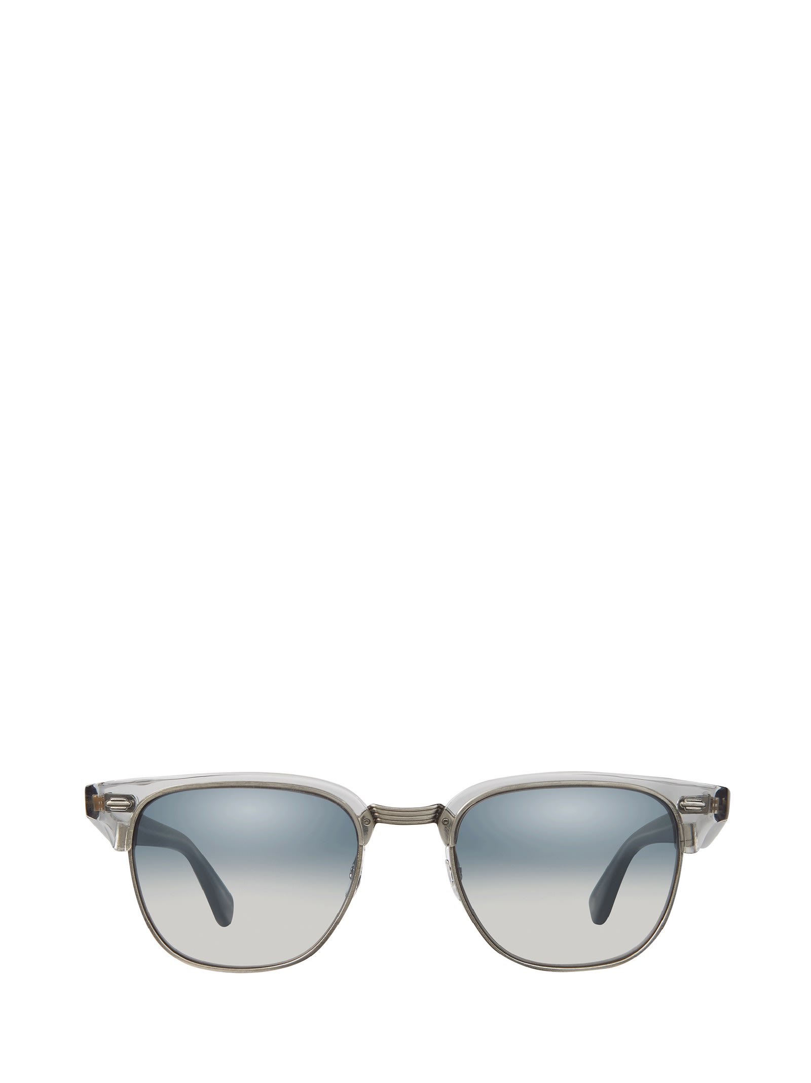 Elkgrove Sun Llg-brushed Silver/indigo Layered Mirror Sunglasses