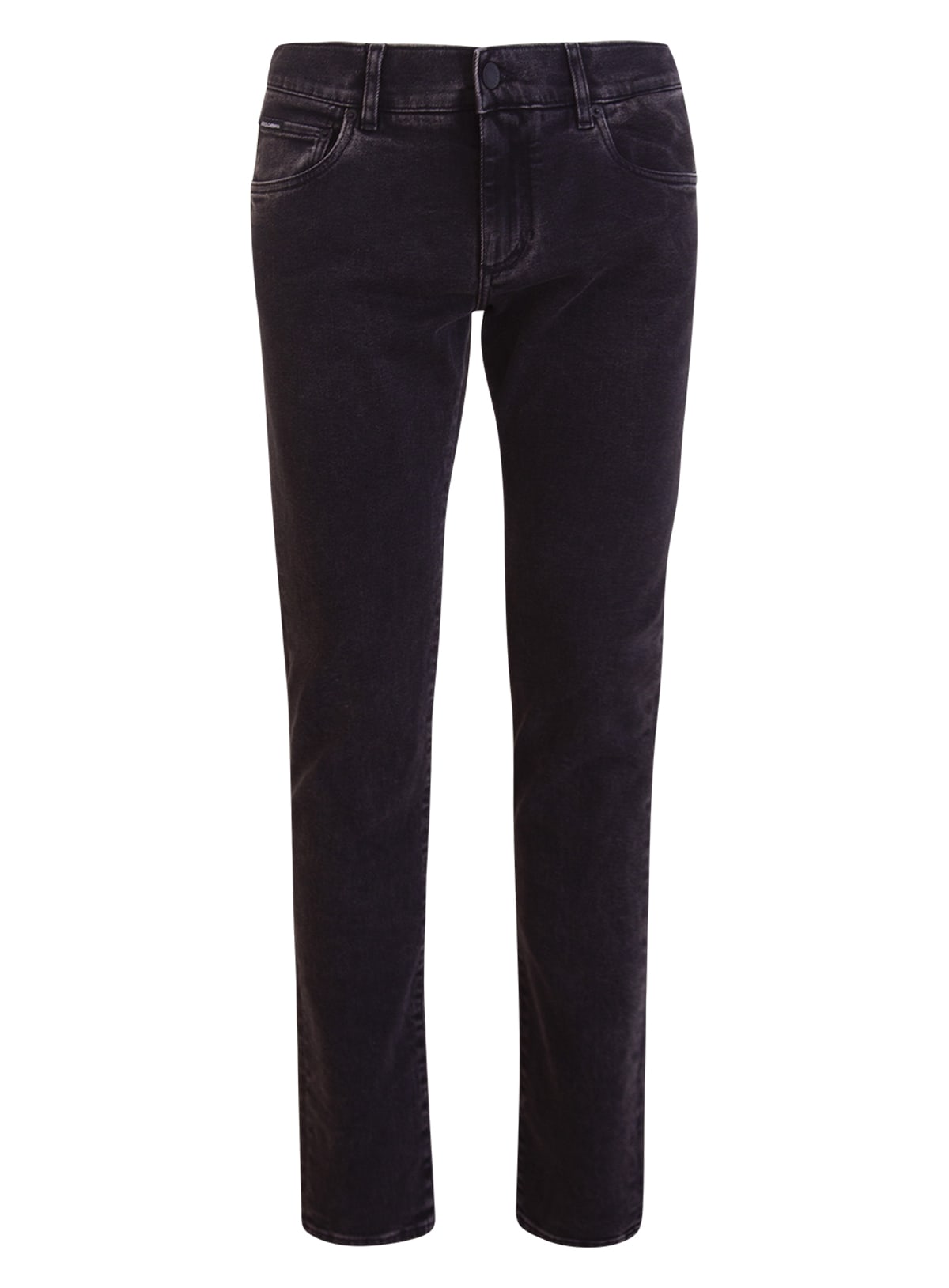 Dolce & Gabbana Logo Embossed Slim-fit Jeans