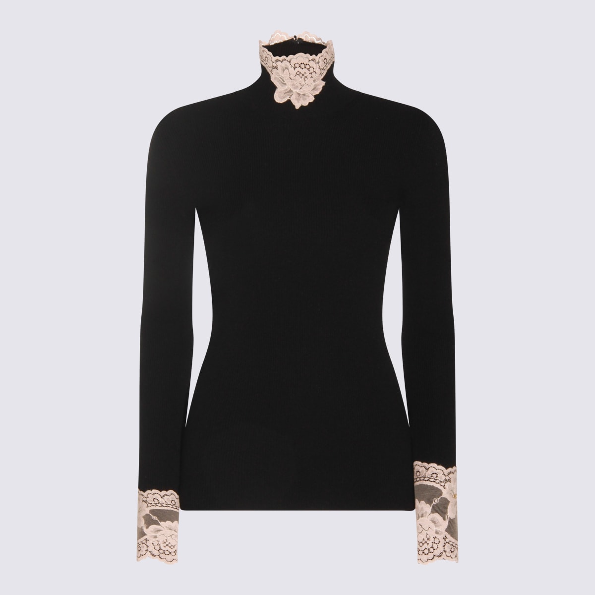 Valentino Garavani Cashmere Sweater Sweaters And Cardigans Black In Black