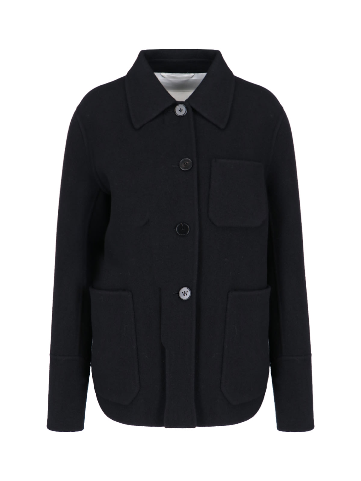 Shop Jil Sander Virgin Wool Overshirt In Black