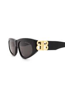Shop Balenciaga Bb0095s Sunglasses In Black Gold Grey