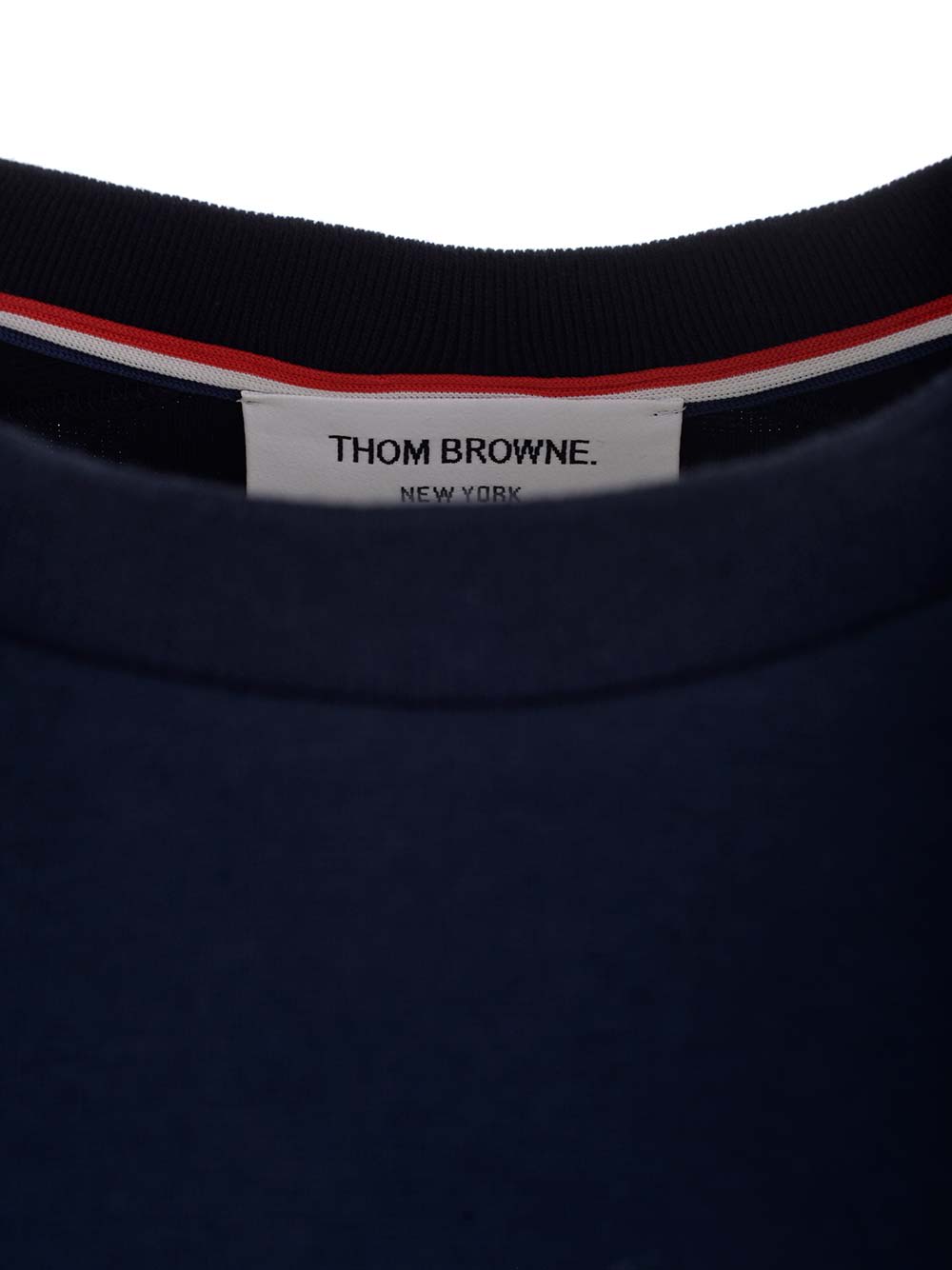 Shop Thom Browne 4-bar T-shirt In Navy