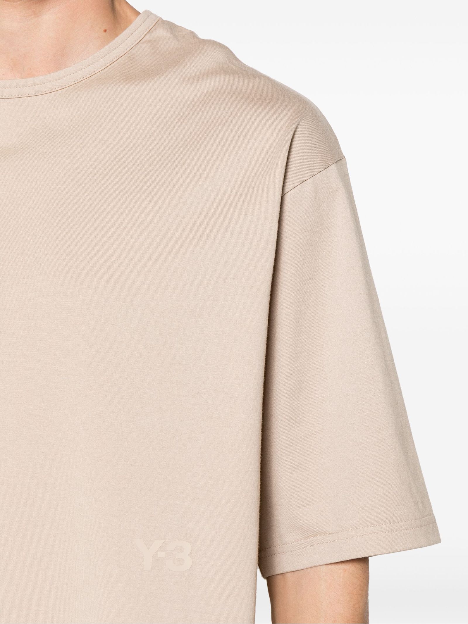 Shop Y-3 T-shirts And Polos Beige