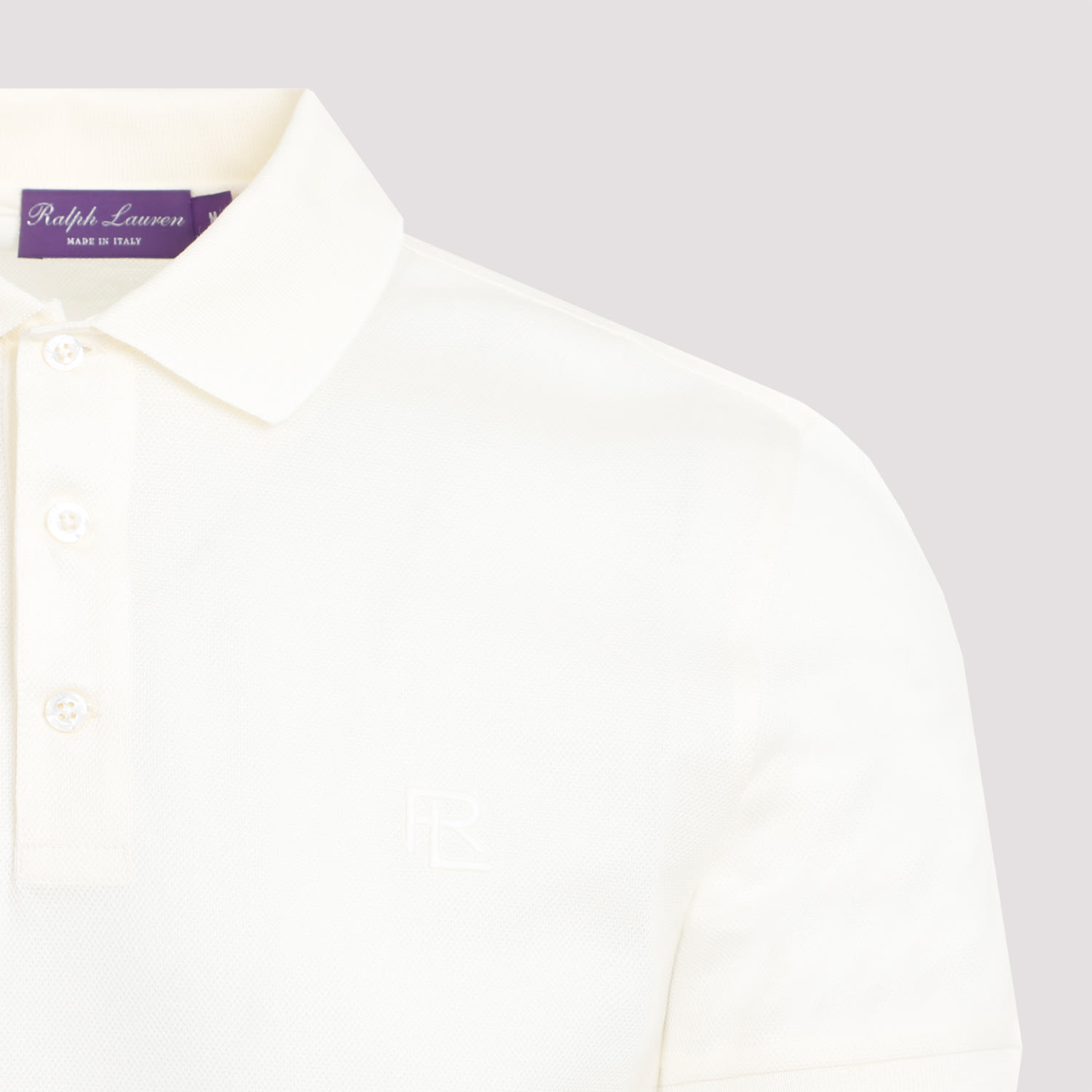 Shop Ralph Lauren Short Sleeve Polo In Classic Cream