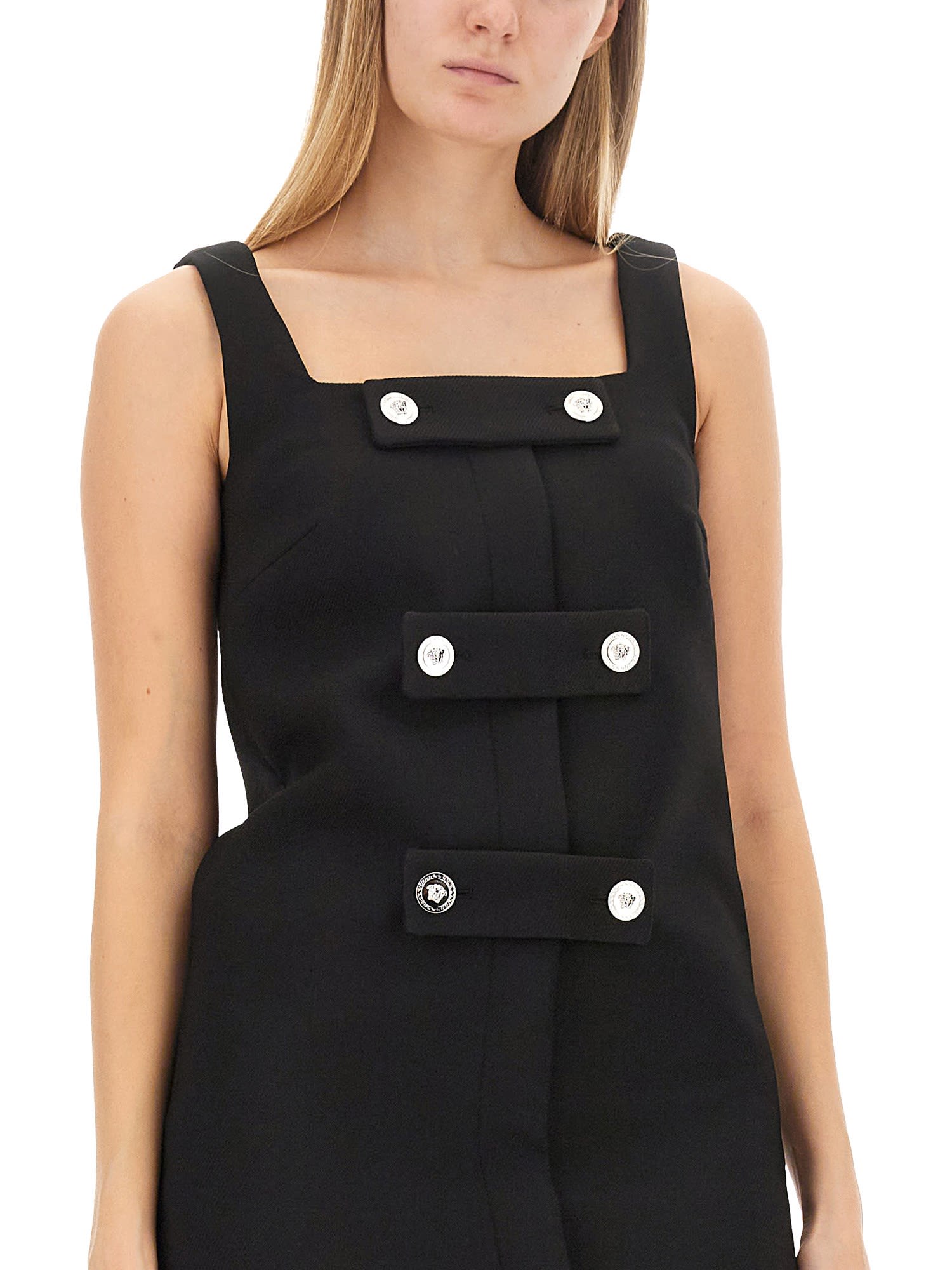 VERSACE MEDUSA SHIFT MINI DRESS