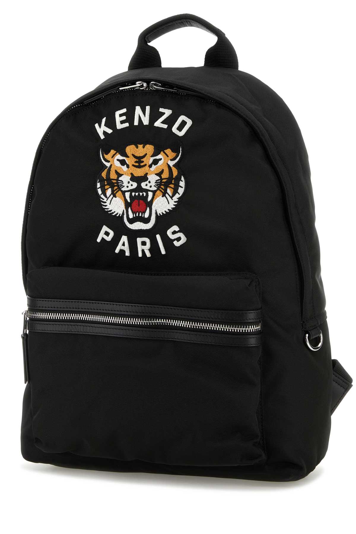 Shop Kenzo Black Polyester  Varsity Backpack