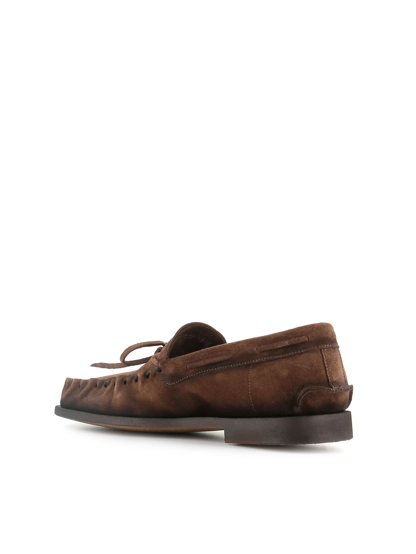 Alexander Hotto Suede Moccasin Loafers In Brown