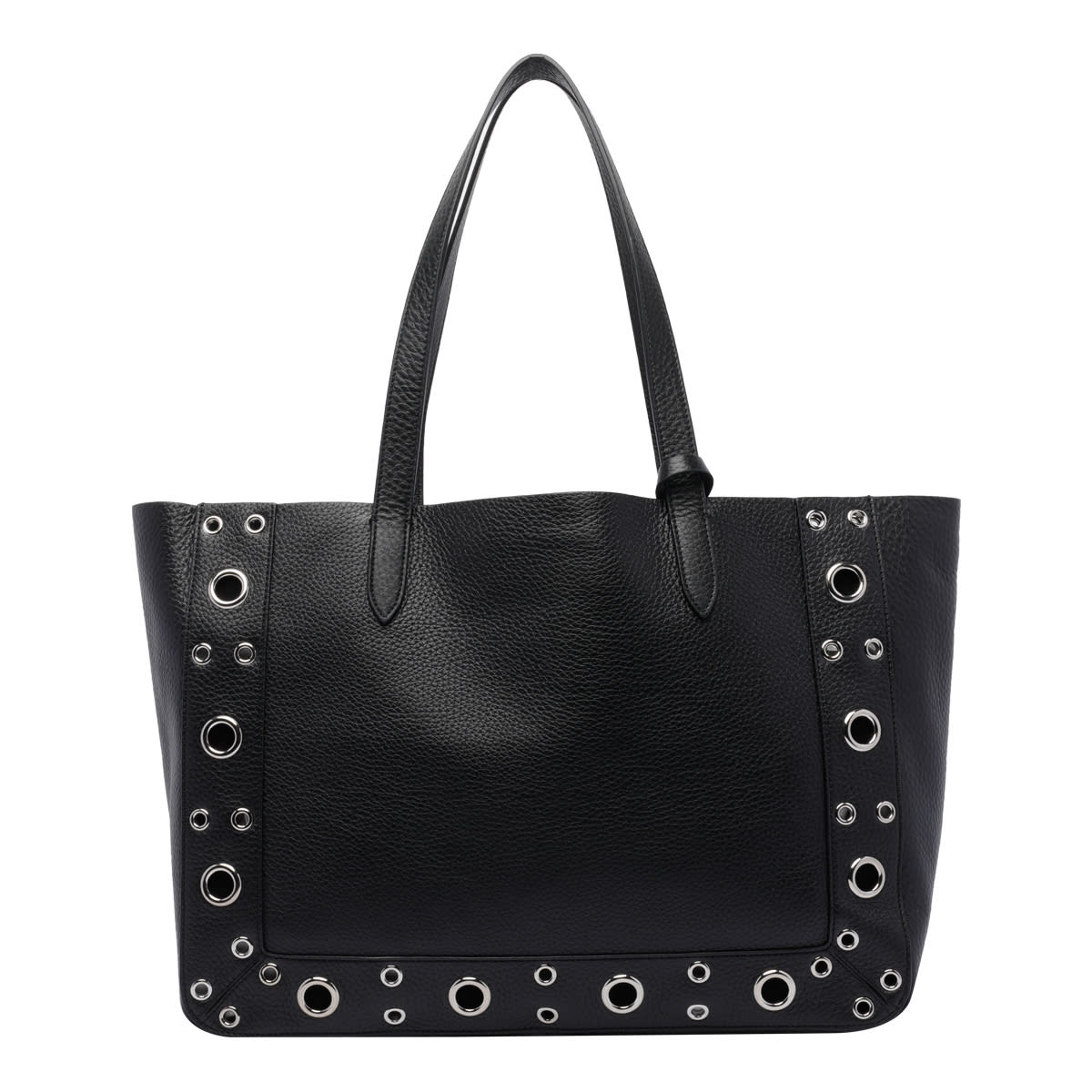Valentino Nellcôte Medium Shopping Bag In Garnet Calfskin In Black