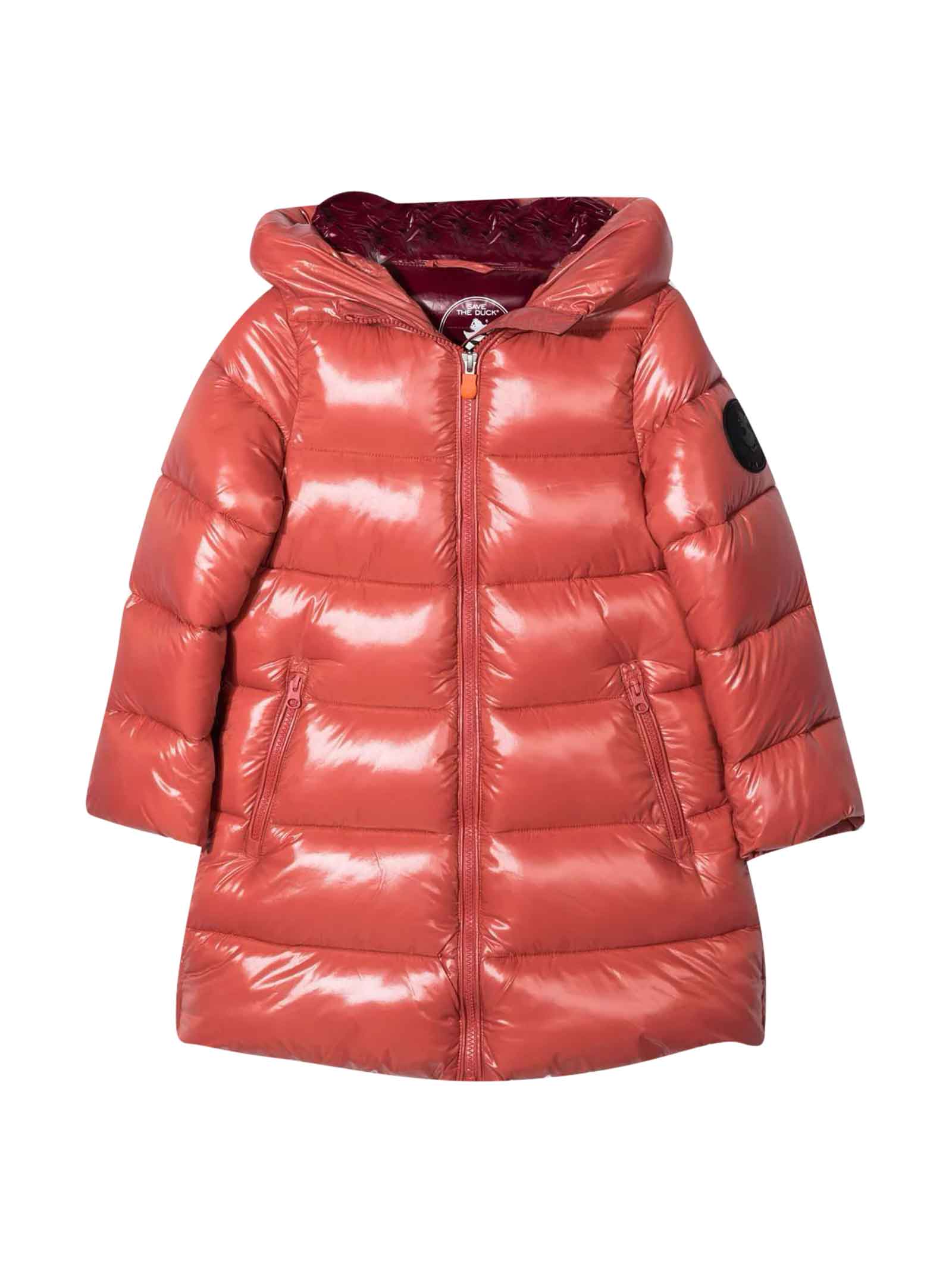 Save the Duck Coral Long Teen Down Jacket Kids