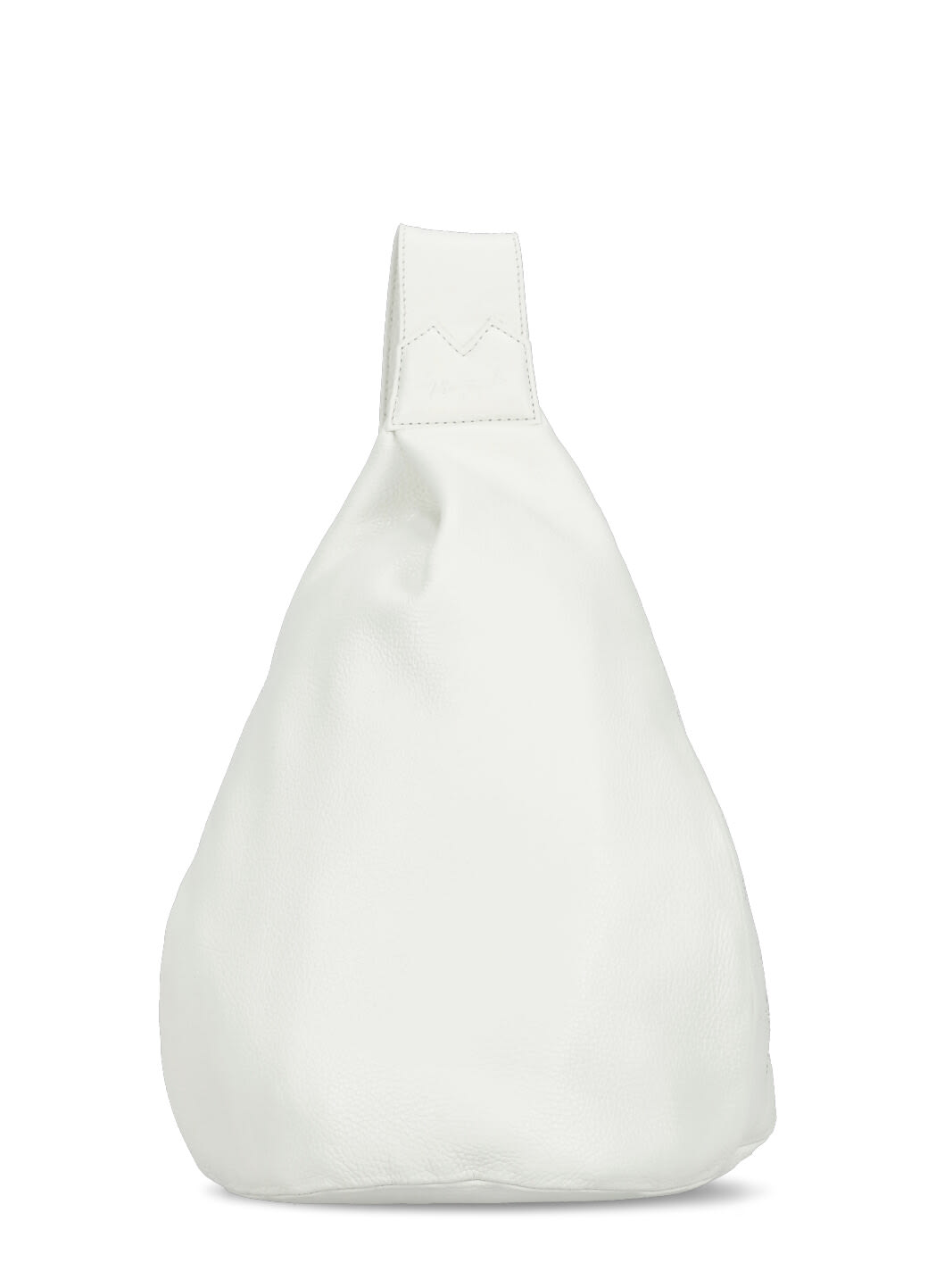 Discord Yohji Yamamoto Leather Shoulder Bag In White