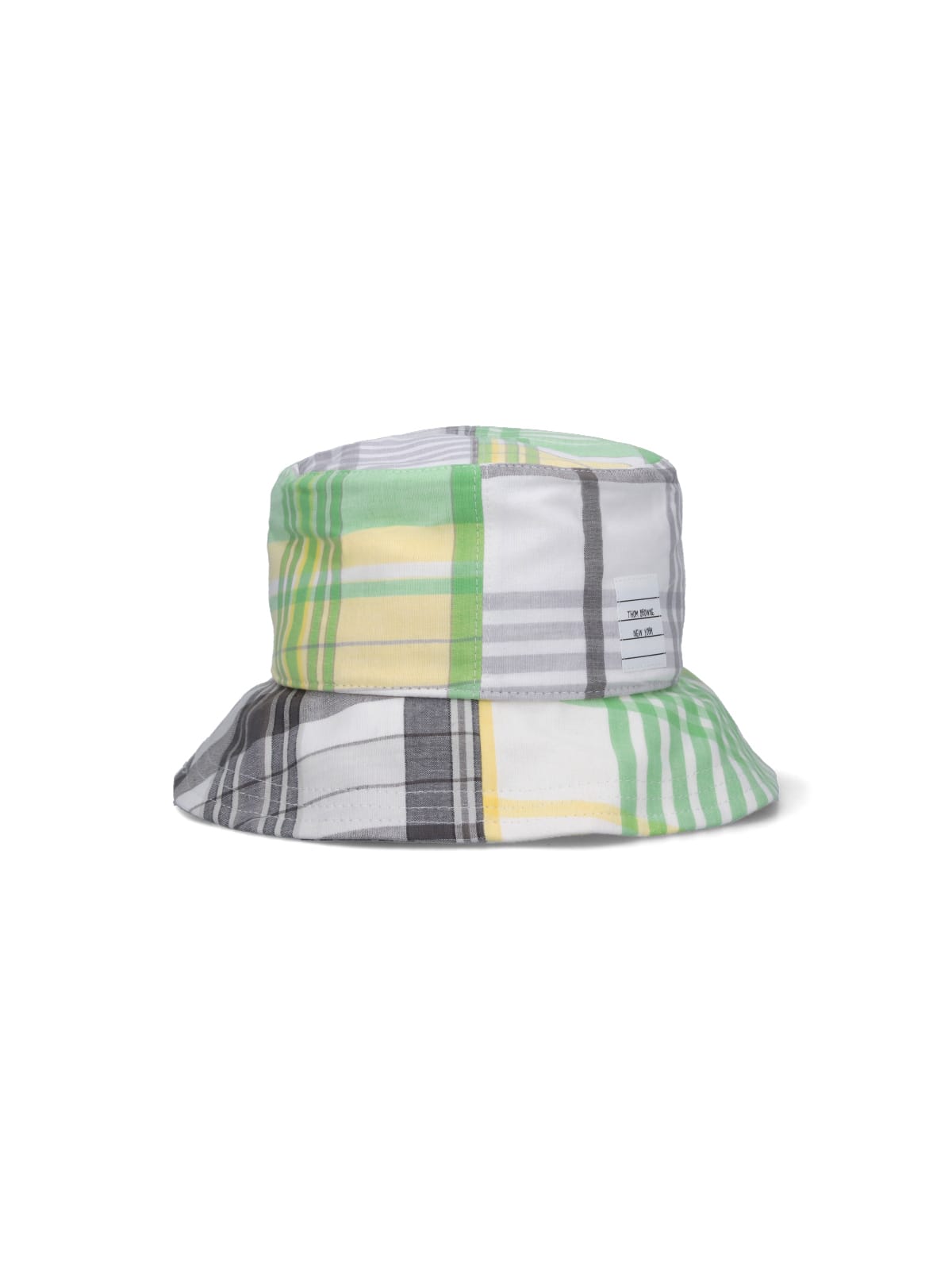 Shop Thom Browne Quartered Funmix Bucket Hat In Gray