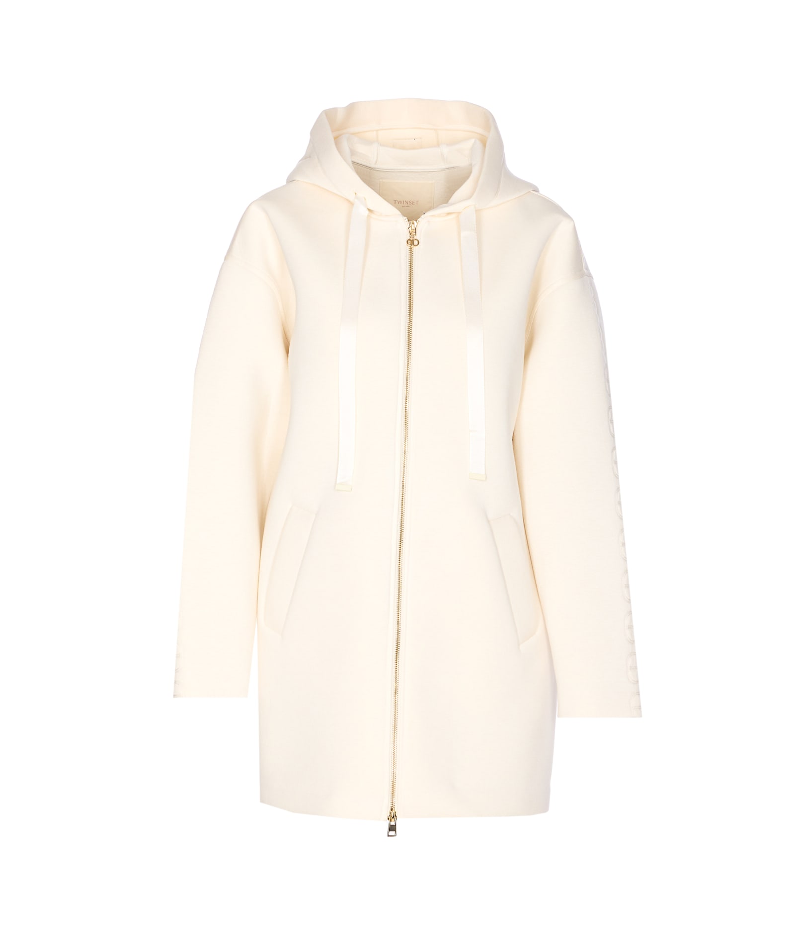 Twinset Twin-set Zip-up Jacket In White