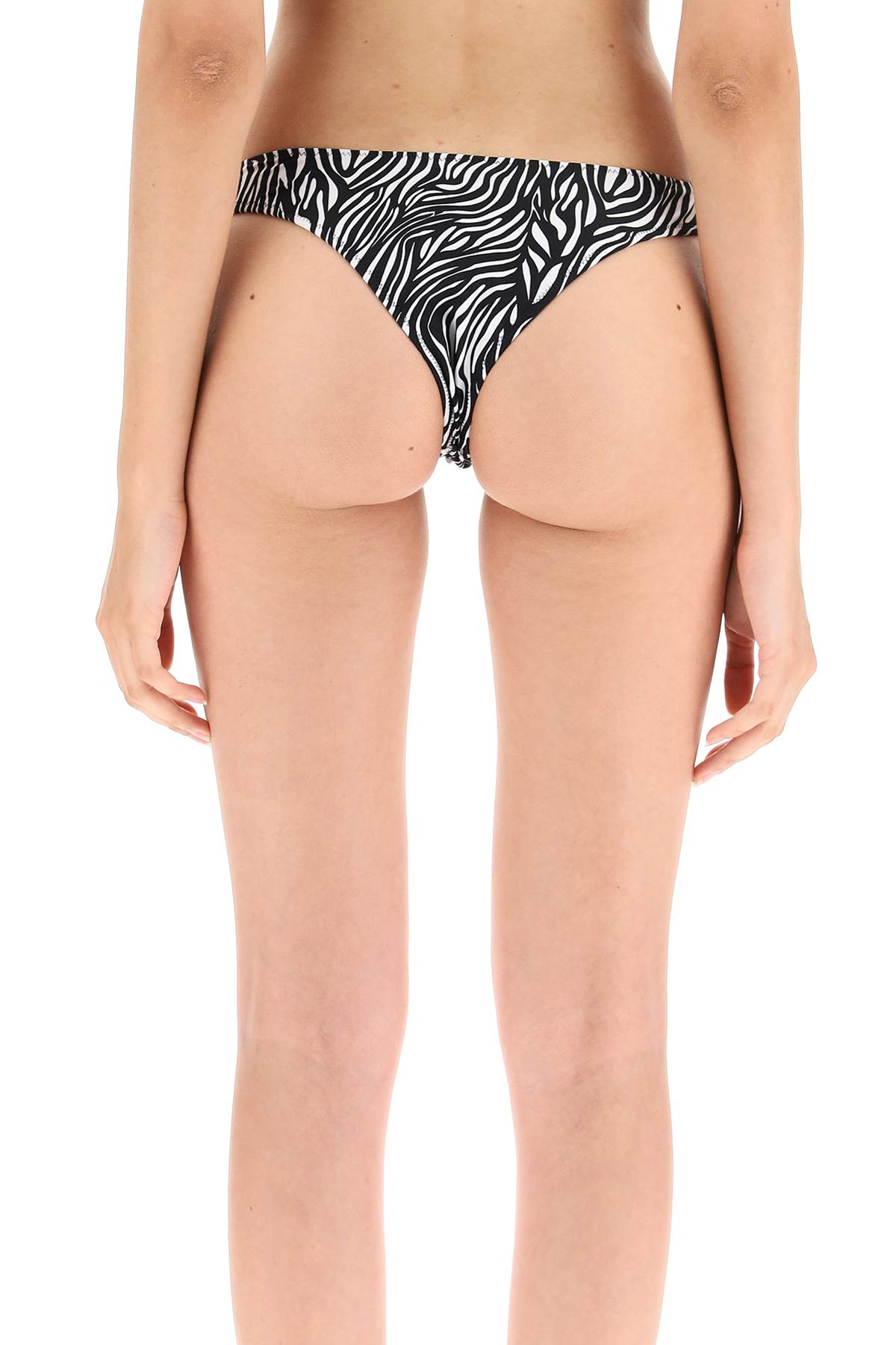 Shop Tropic Of C Curve Bikini Bottom In Zebra Driftwood (white)