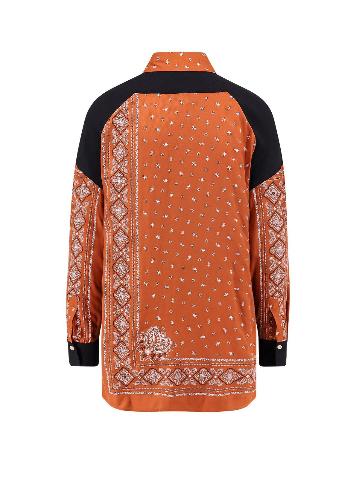 Shop Pinko Pattern-printed Button-up Shirt
