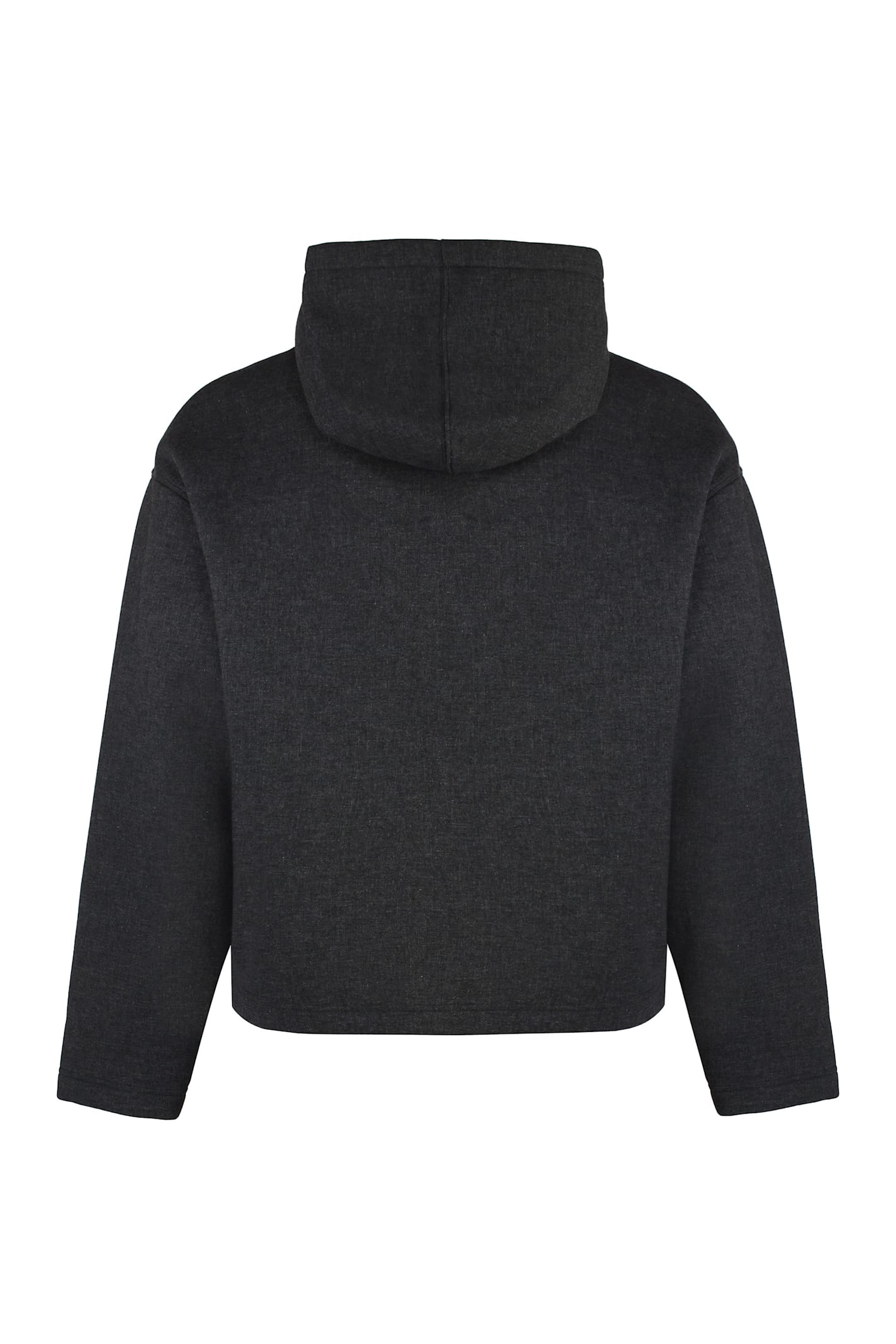 Shop Ami Alexandre Mattiussi Wool-blend Sweatshirt In Grey