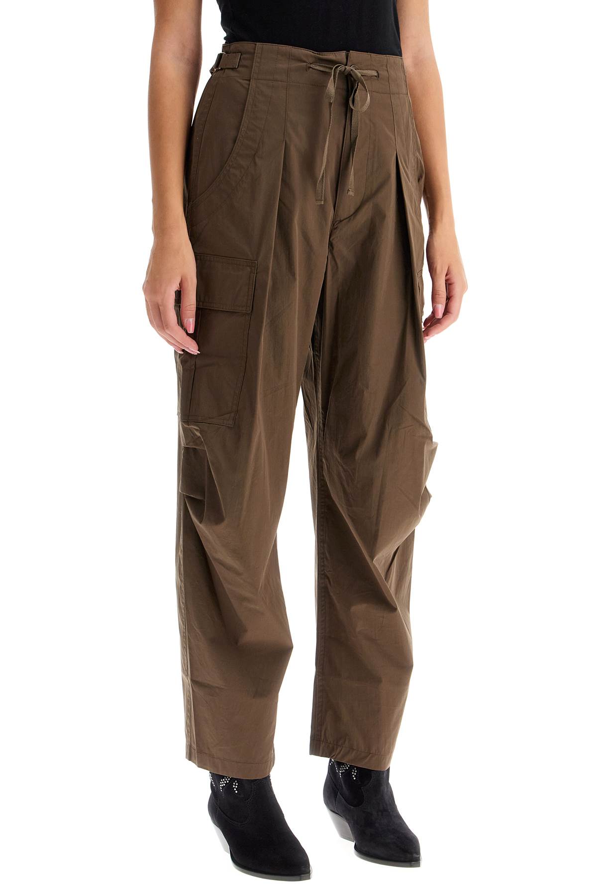 Shop Marant Etoile Rebeccas Cargo Pants In Khaki (khaki)