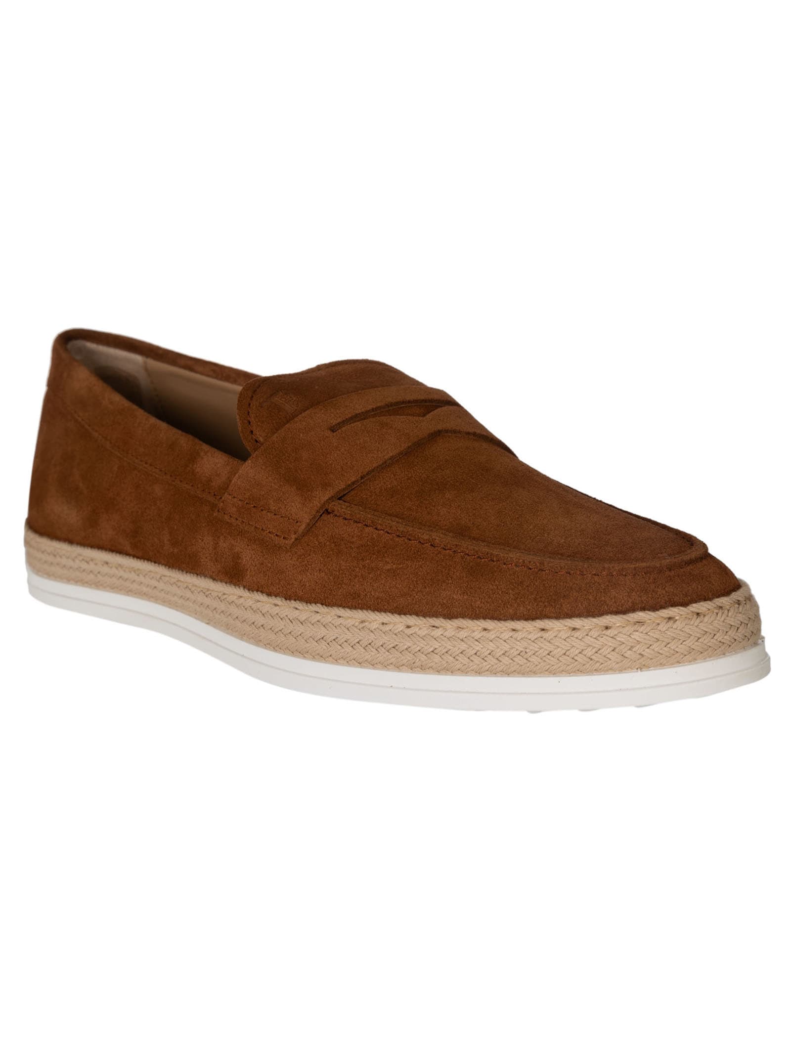 Shop Tod's Rafia Loafers