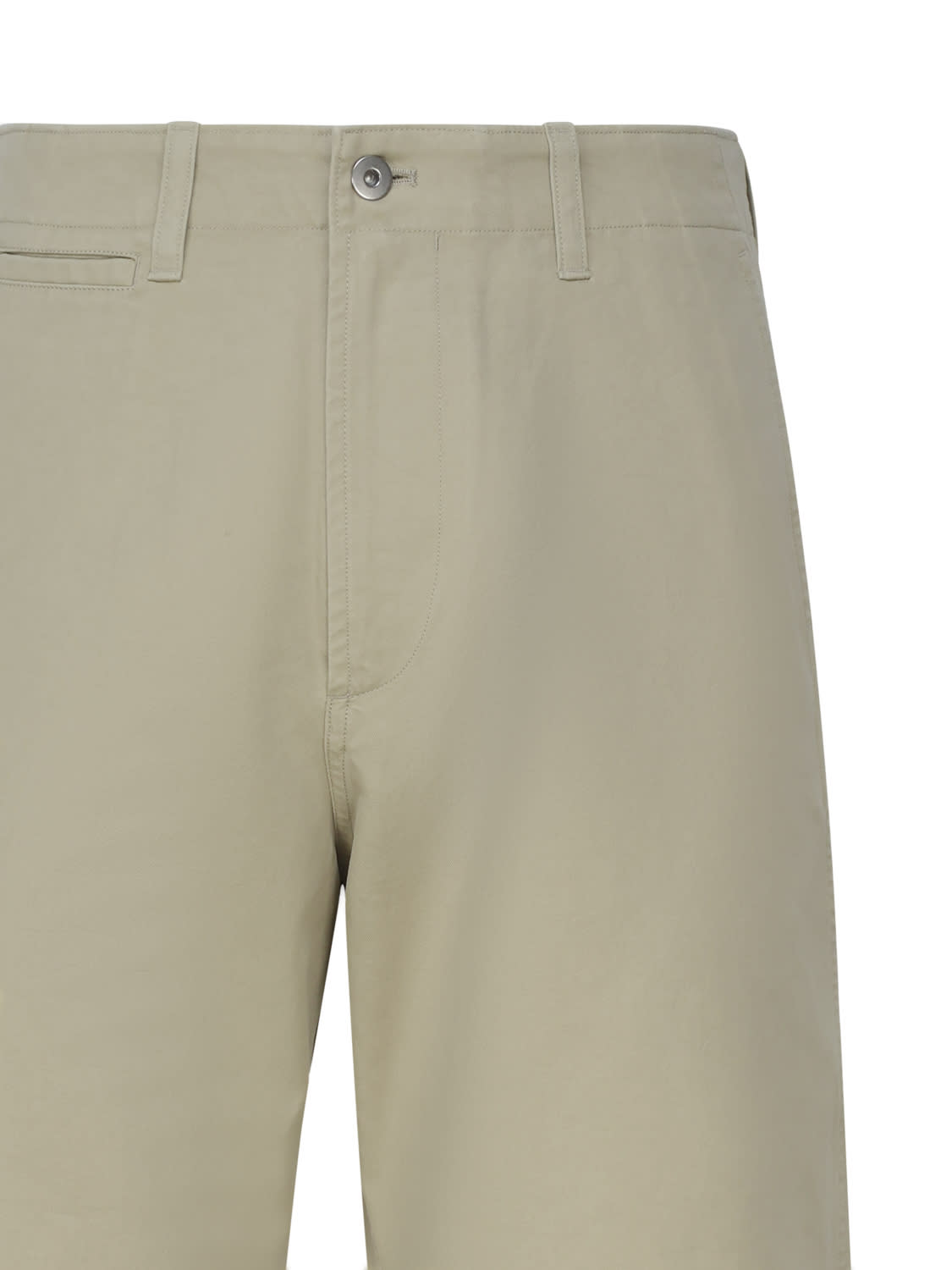 Shop Burberry Casual Trousers In Cotton In Hunter