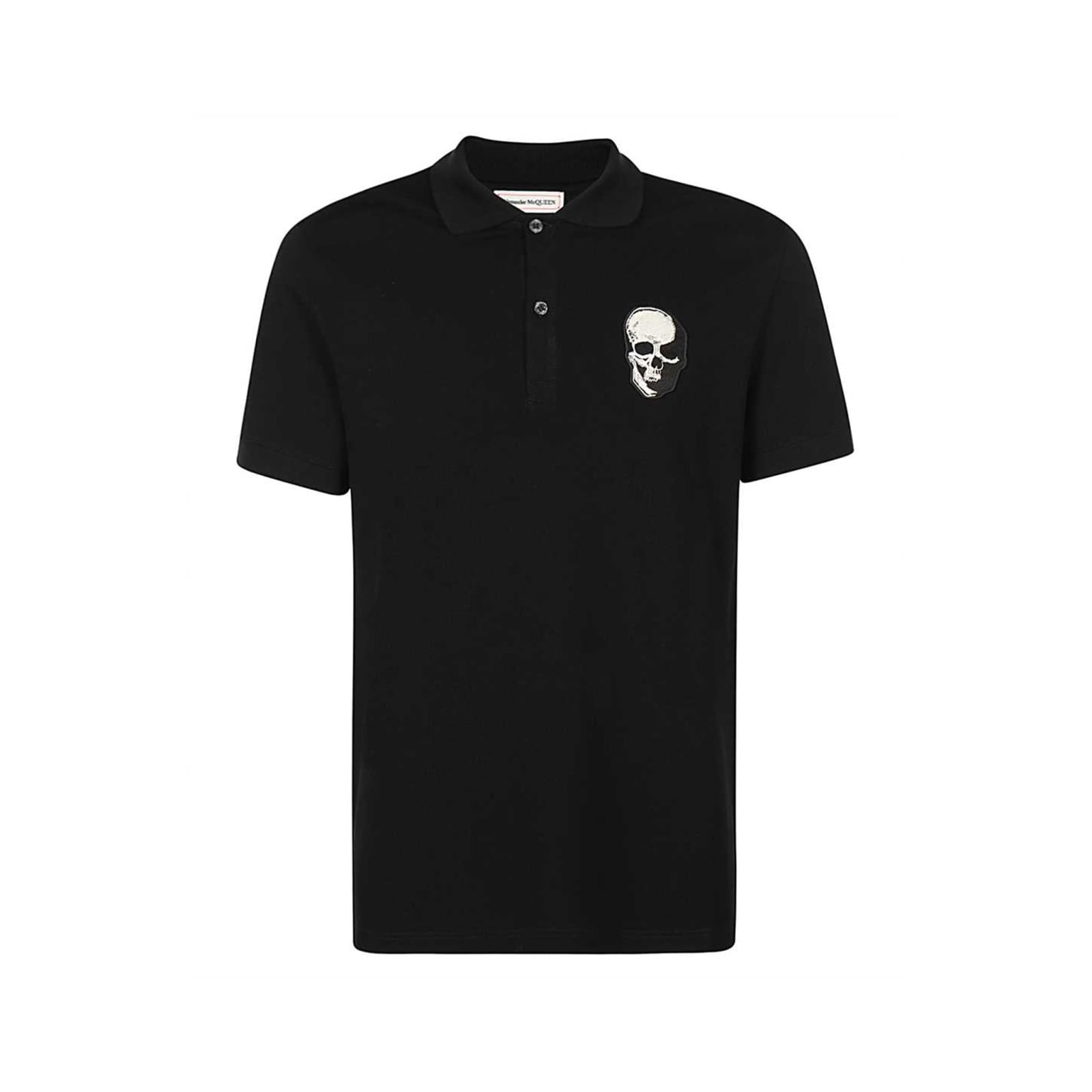 Alexander McQueen Skull Patch Polo T-shirt