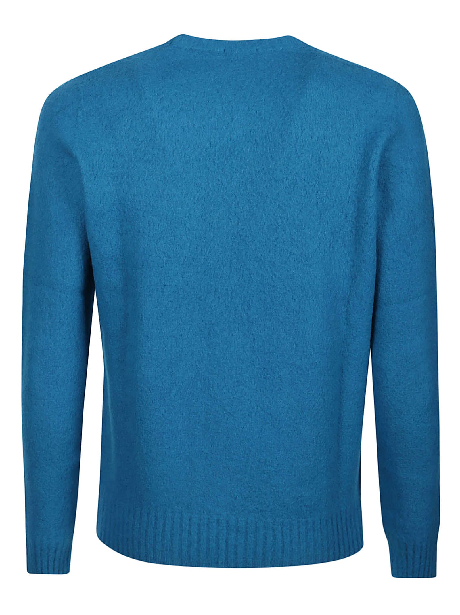 Shop Drumohr Round Neck Sweater In Blu