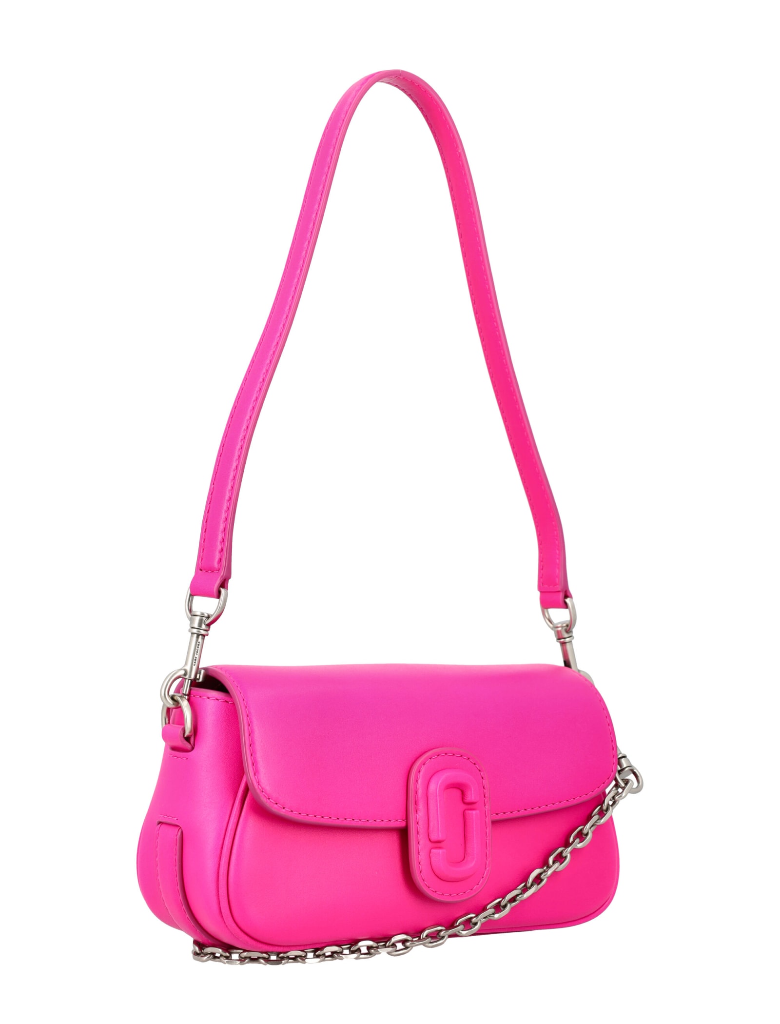 Shop Marc Jacobs The Clover Shoulder Bag In Hot Pink