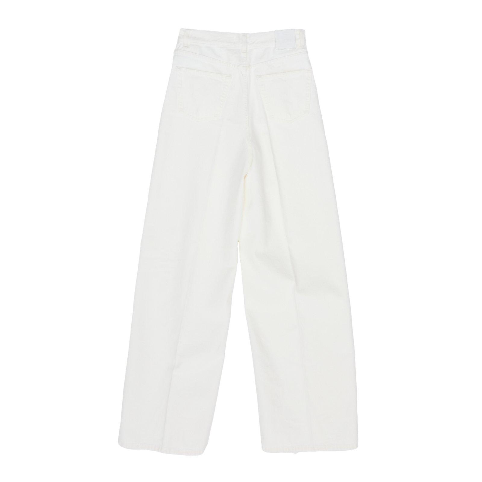 TOTÊME LOGO PATCH WIDE LEG JEANS