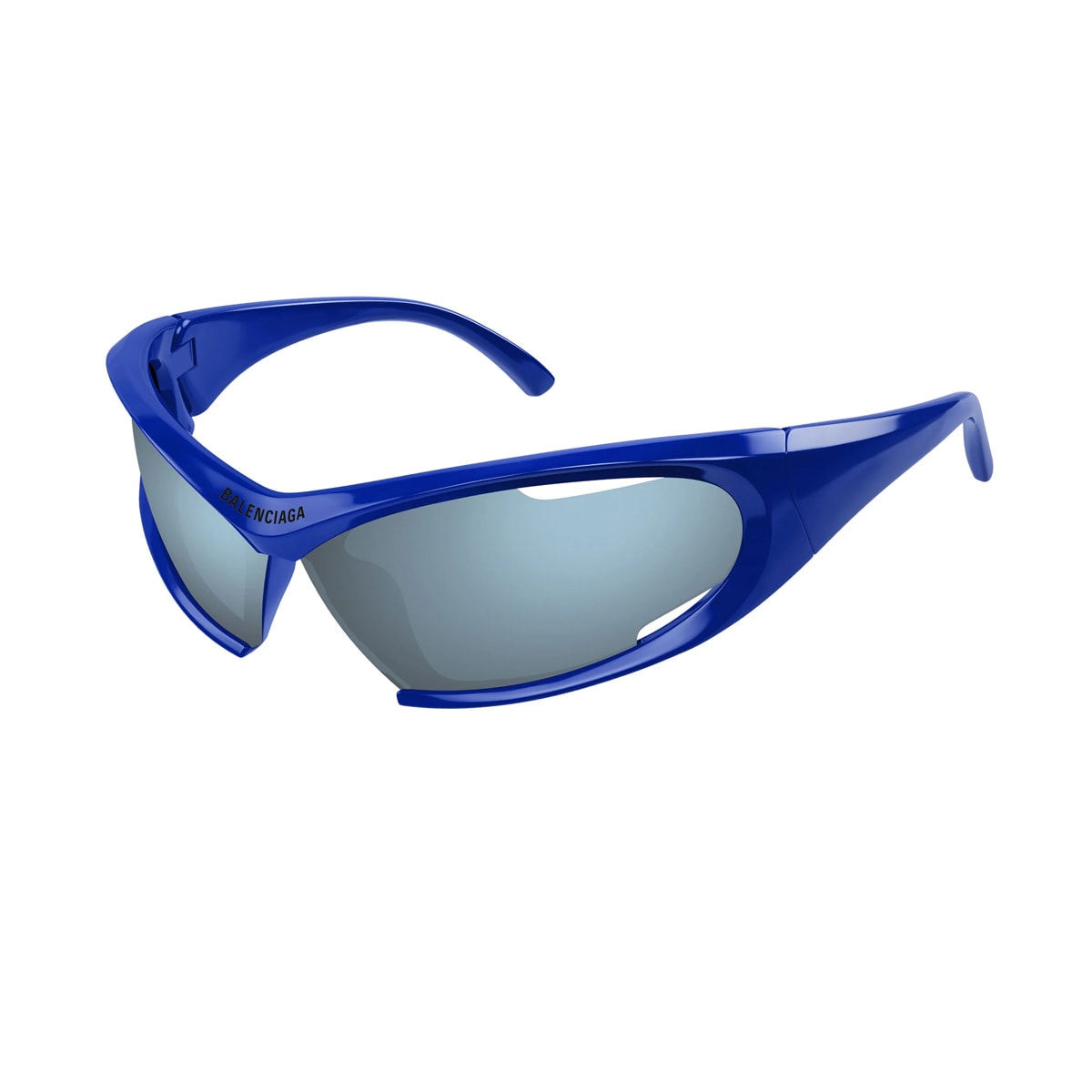 Shop Balenciaga Bb0318s Dynamo-linea Extreme 002 Sunglasses In Blu