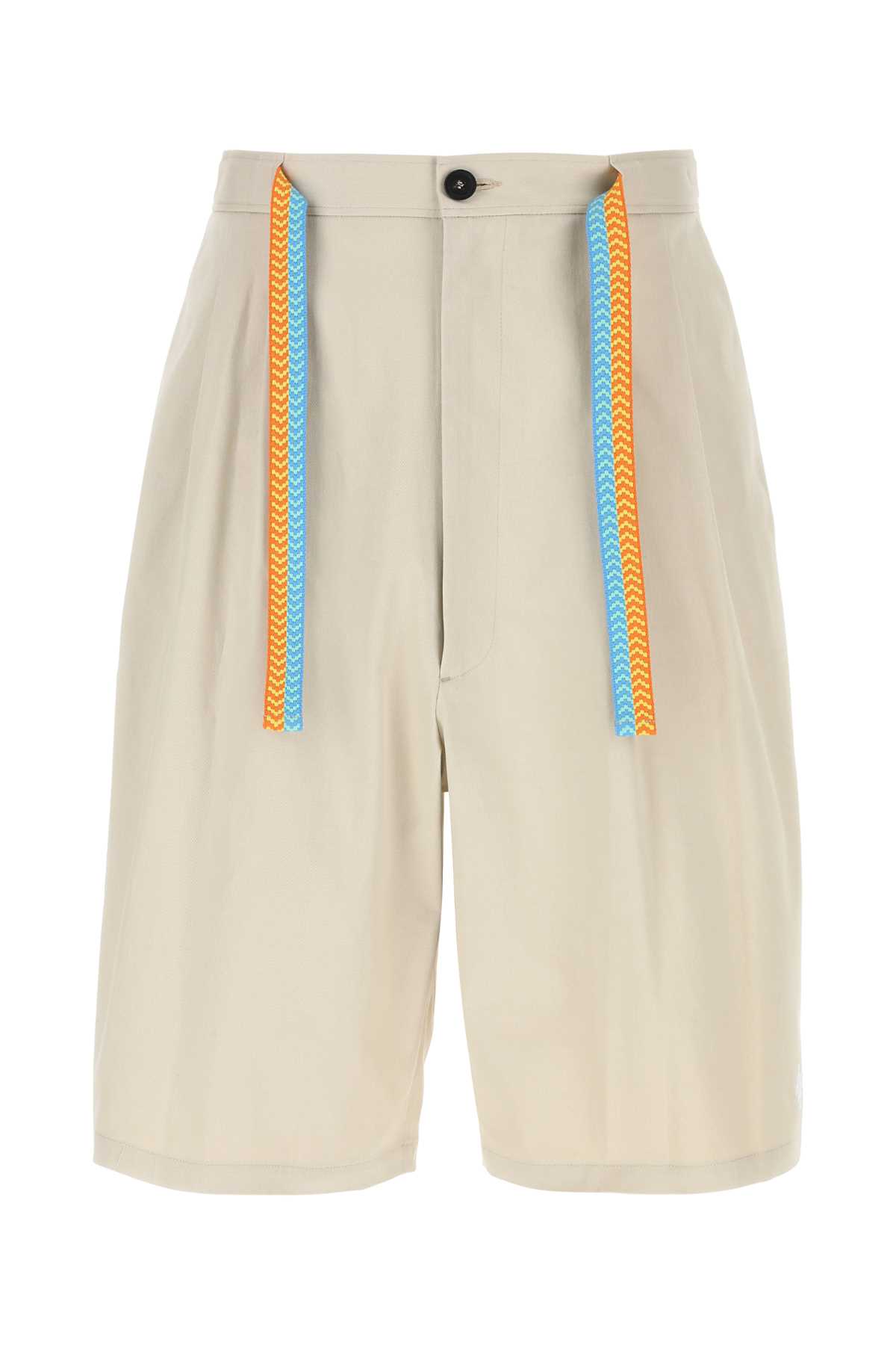 Sand Stretch Cotton Bermuda Shorts