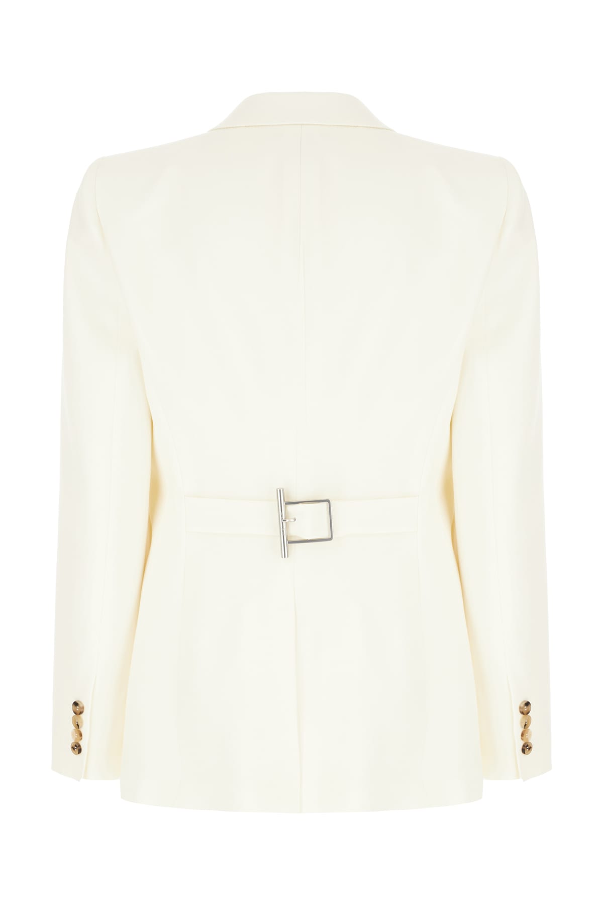 Alexander Mcqueen Ivory Wool Blazer In White