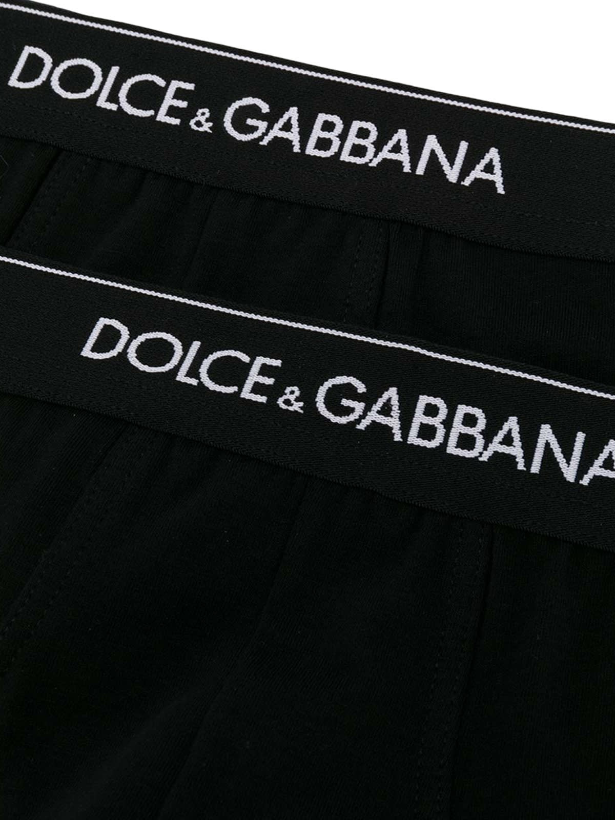 Shop Dolce & Gabbana Slip Medio In Black
