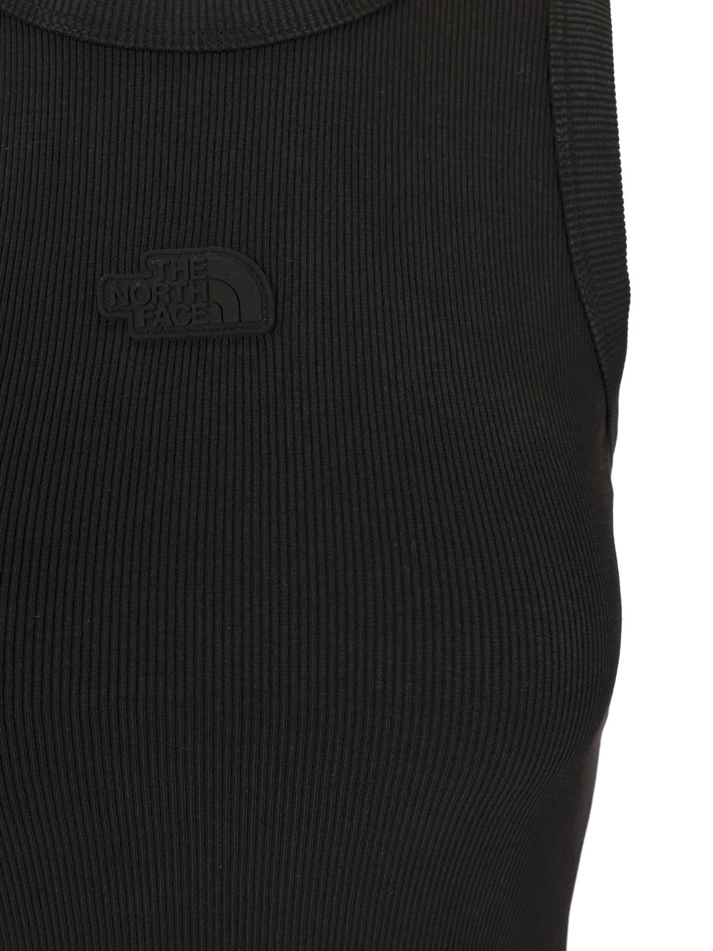 Shop The North Face Ribbed Tank Top In Black