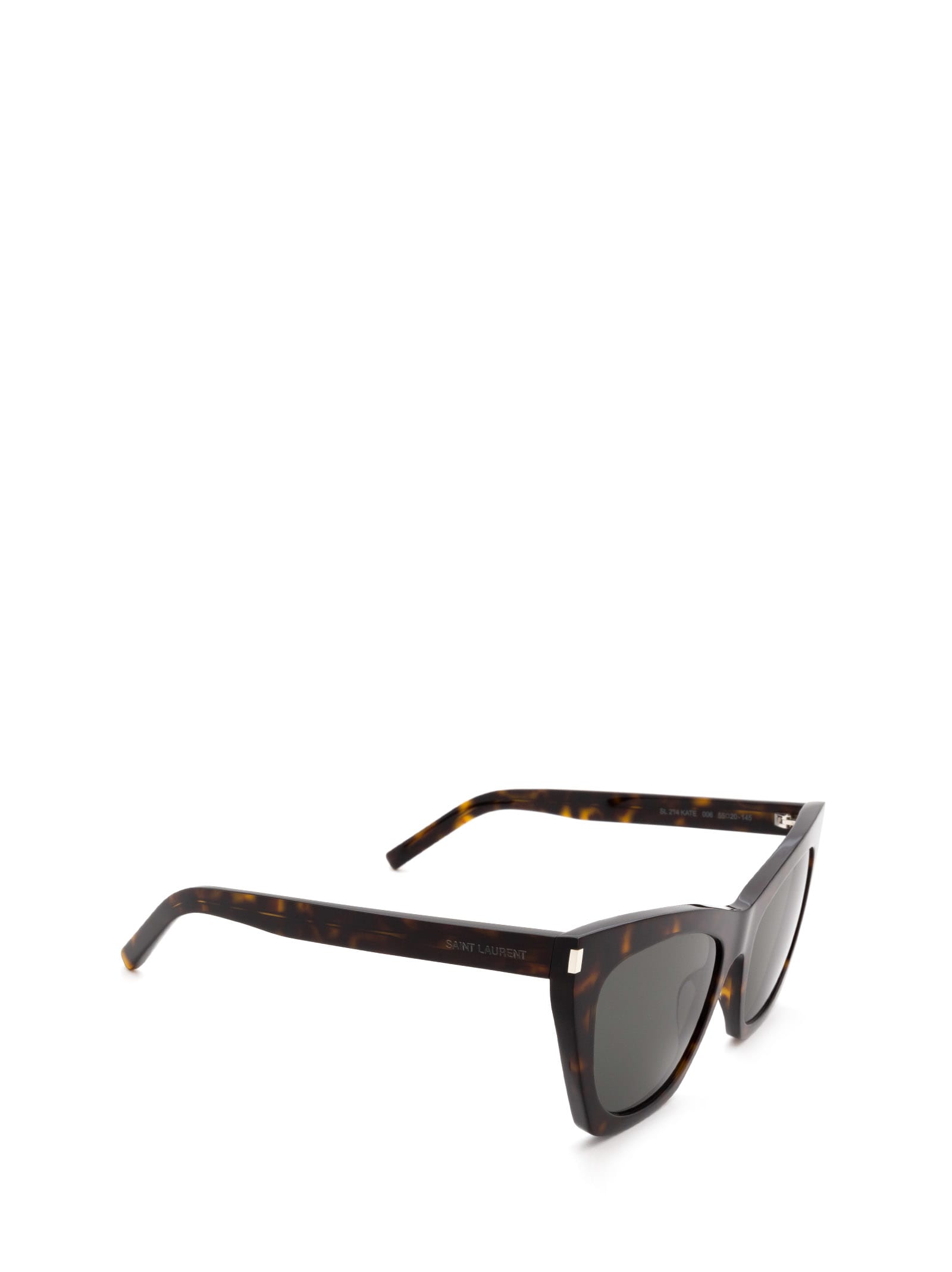 Shop Saint Laurent Sl 214 Havana Sunglasses