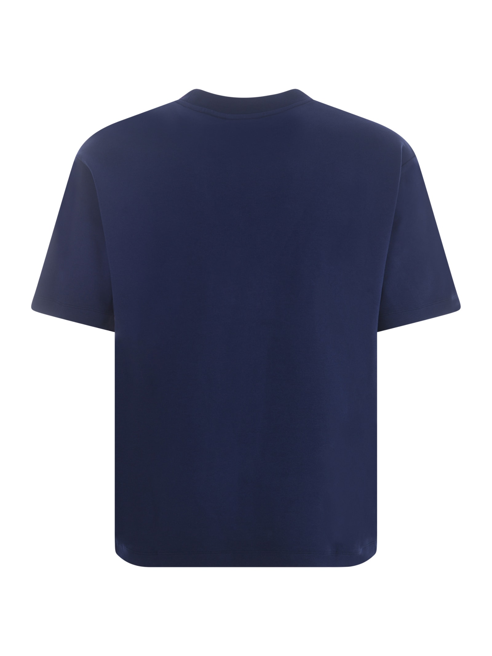 Shop Drôle De Monsieur T-shirt Drole De Monsieur In Cotton In Blu