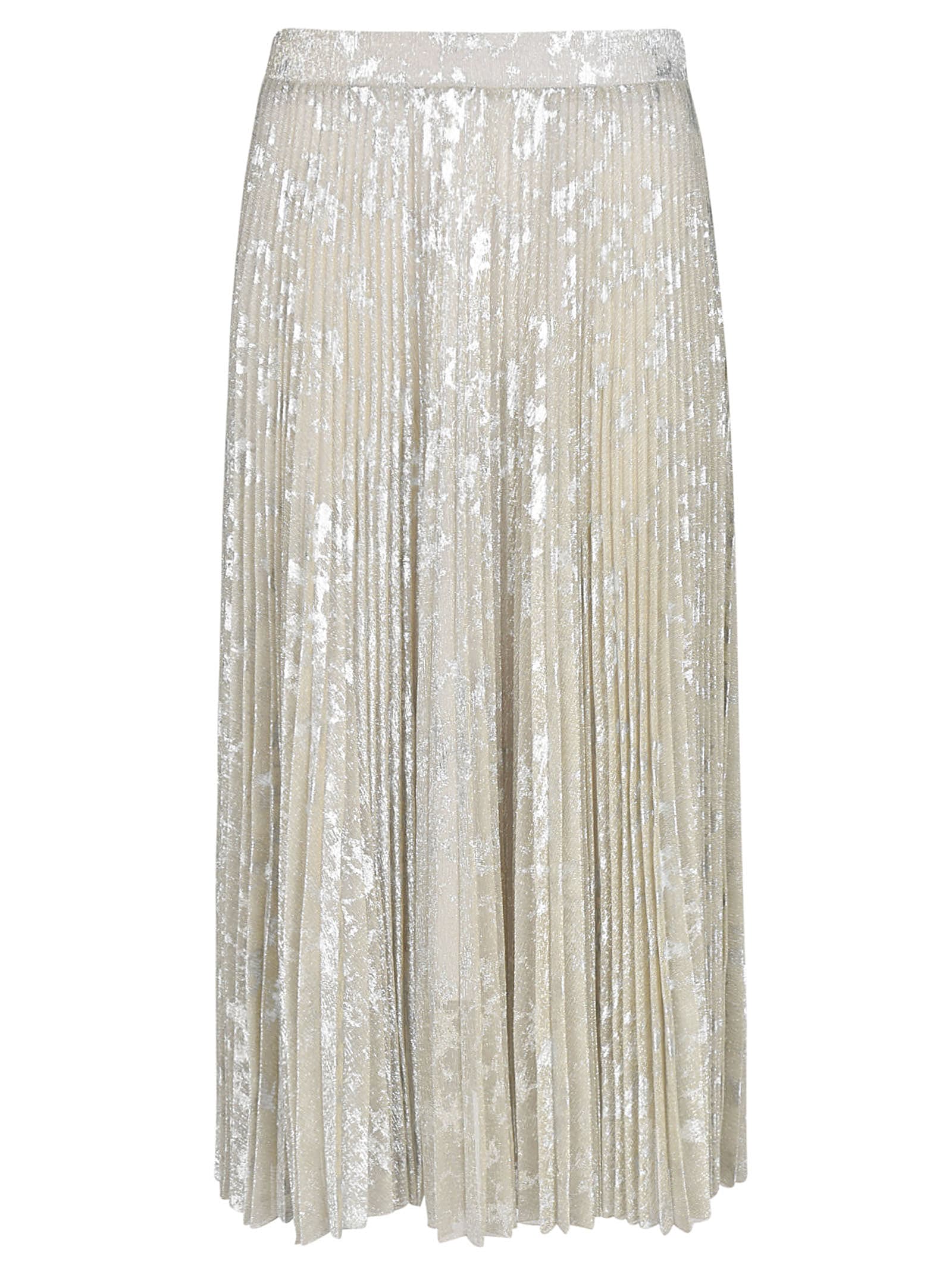 BLUMARINE PLEATED LONG SKIRT,11568456