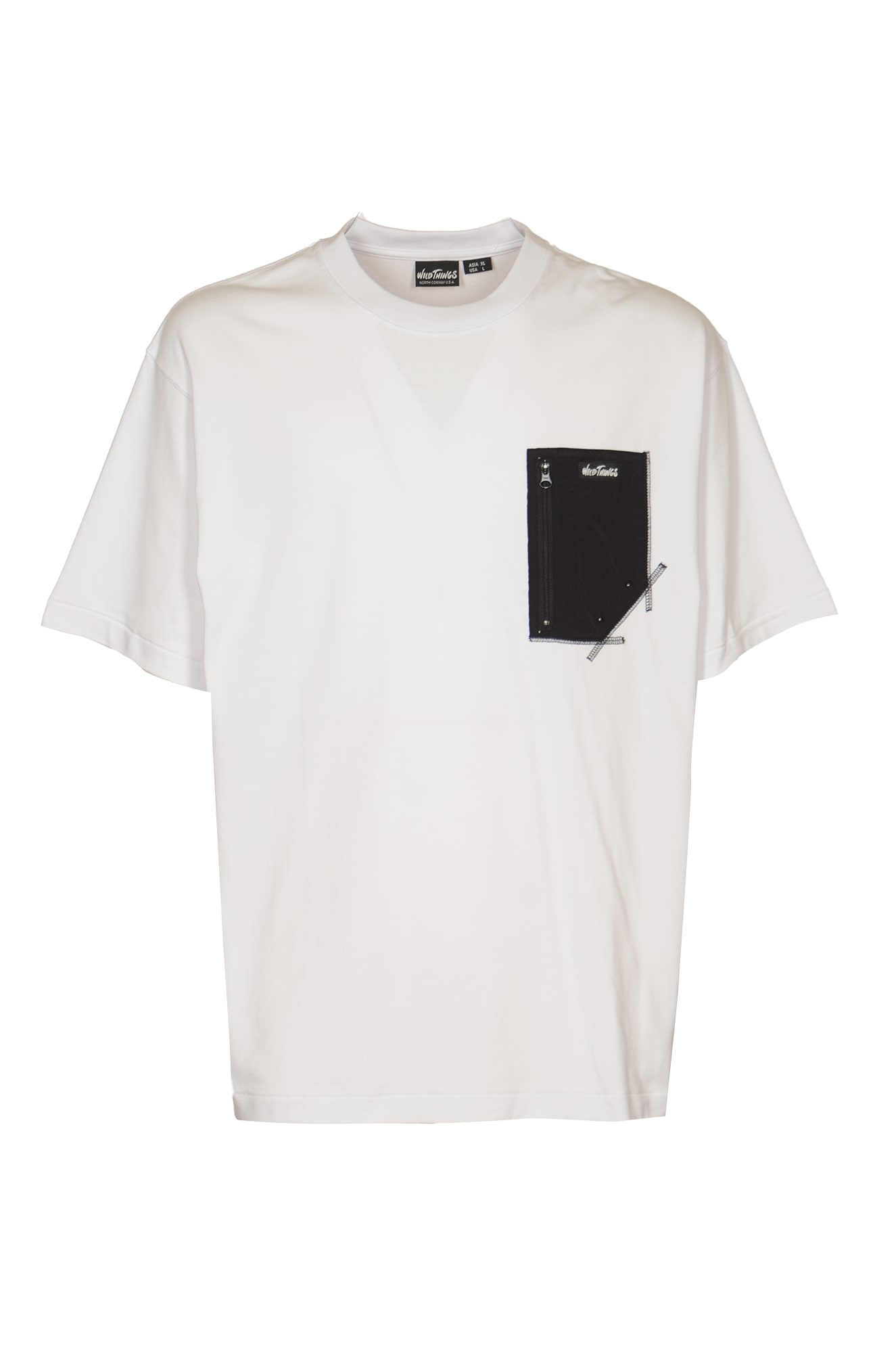 Shop Wild Things Camp Pocket T-shirt In White
