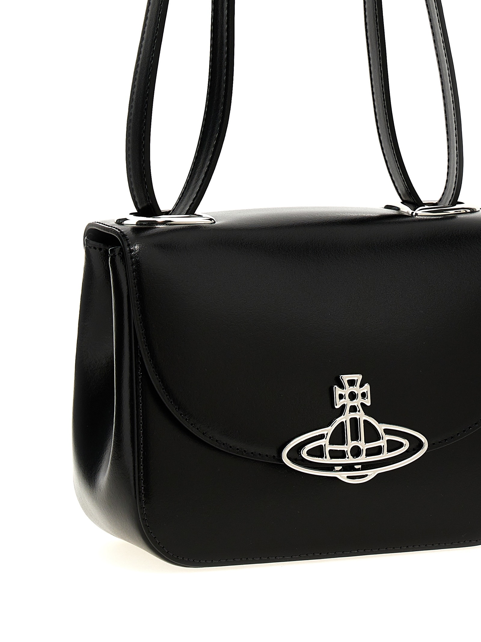 Shop Vivienne Westwood Linda Crossbody Bag In Black