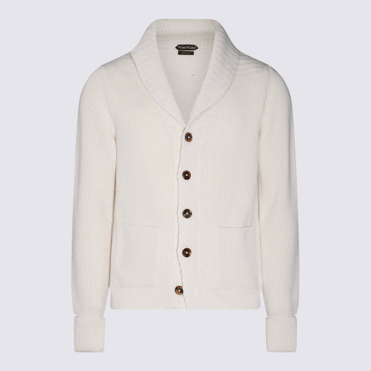 Shop Tom Ford White Wool Knitwear