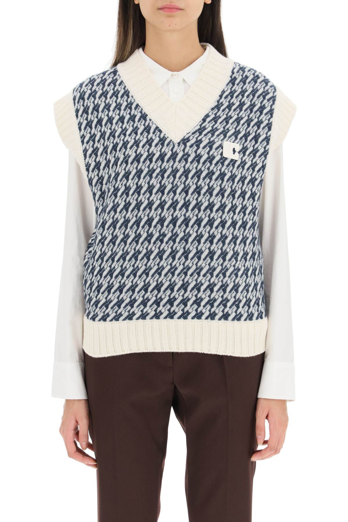 Low Classic Jacquard Merino Wool Vest