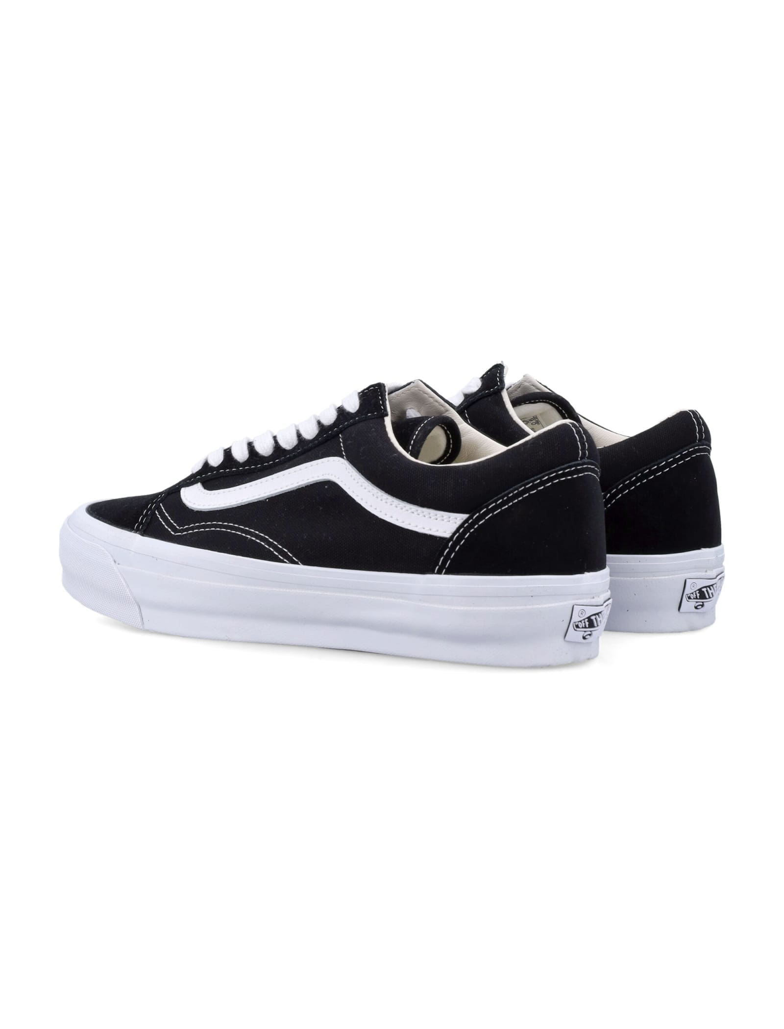 Vans Black Canvas Old Skool Shoes In Multi